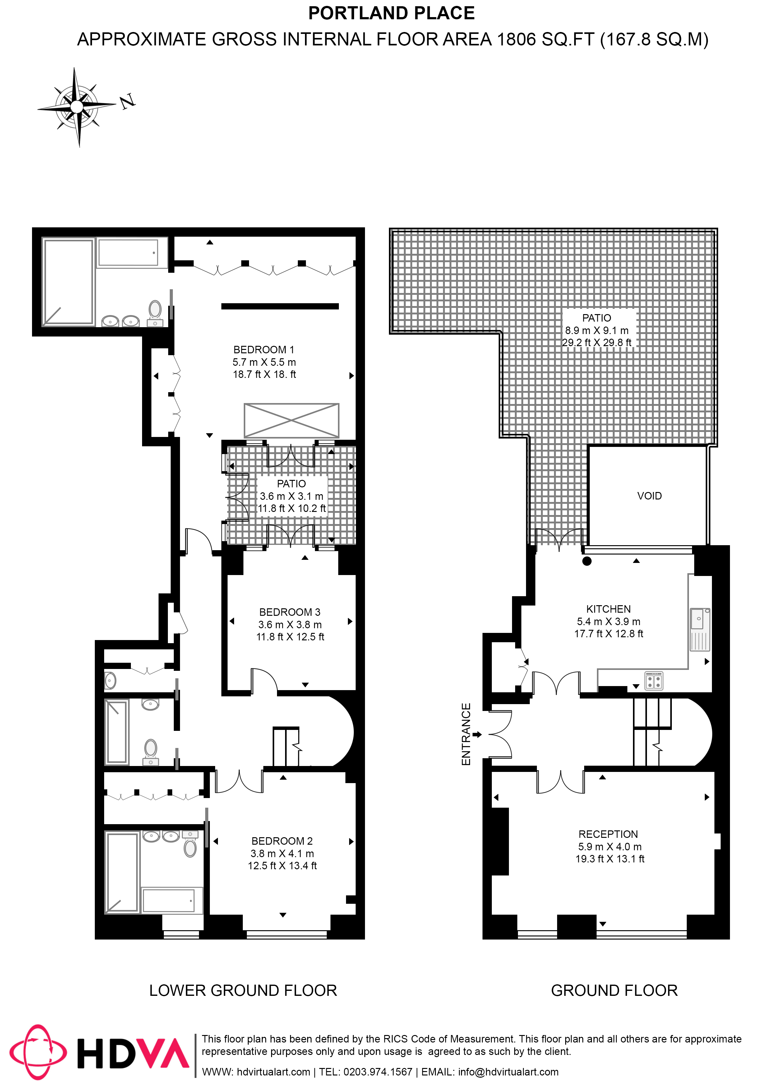 Portland Place, London floorplan