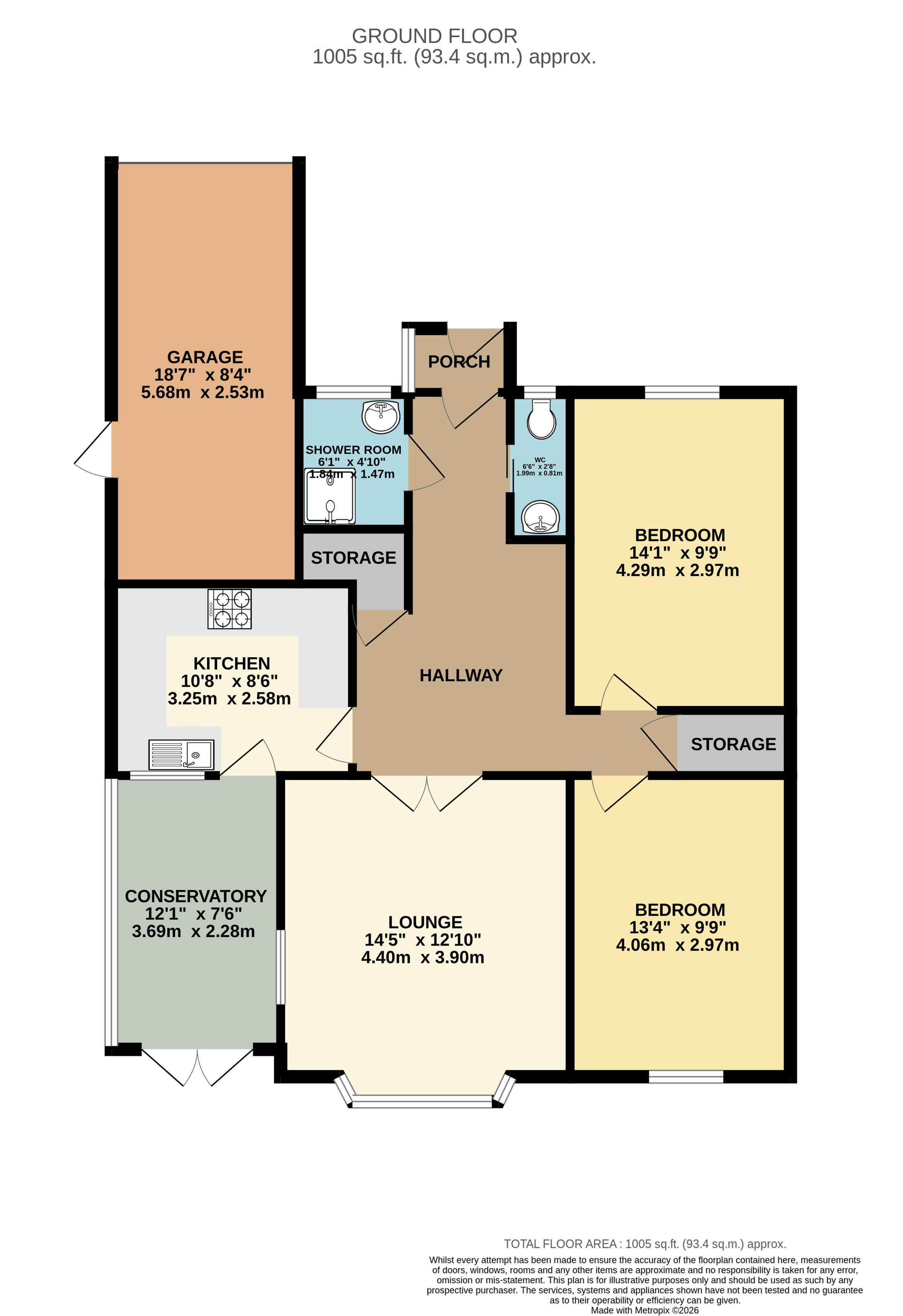 17, Aubourn Avenue, Lincoln floorplan