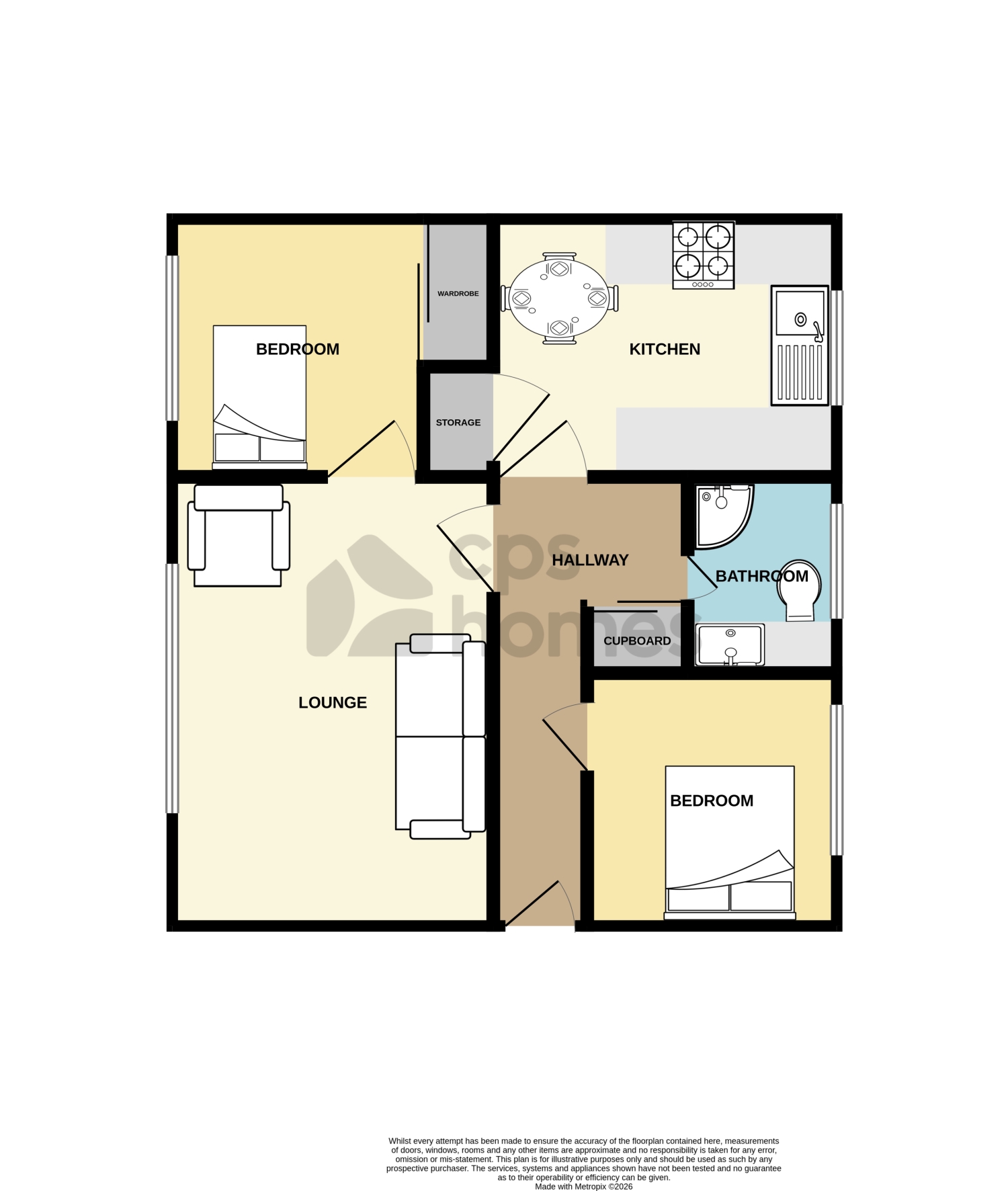 Flat 10, Manor Court, Cardiff floorplan