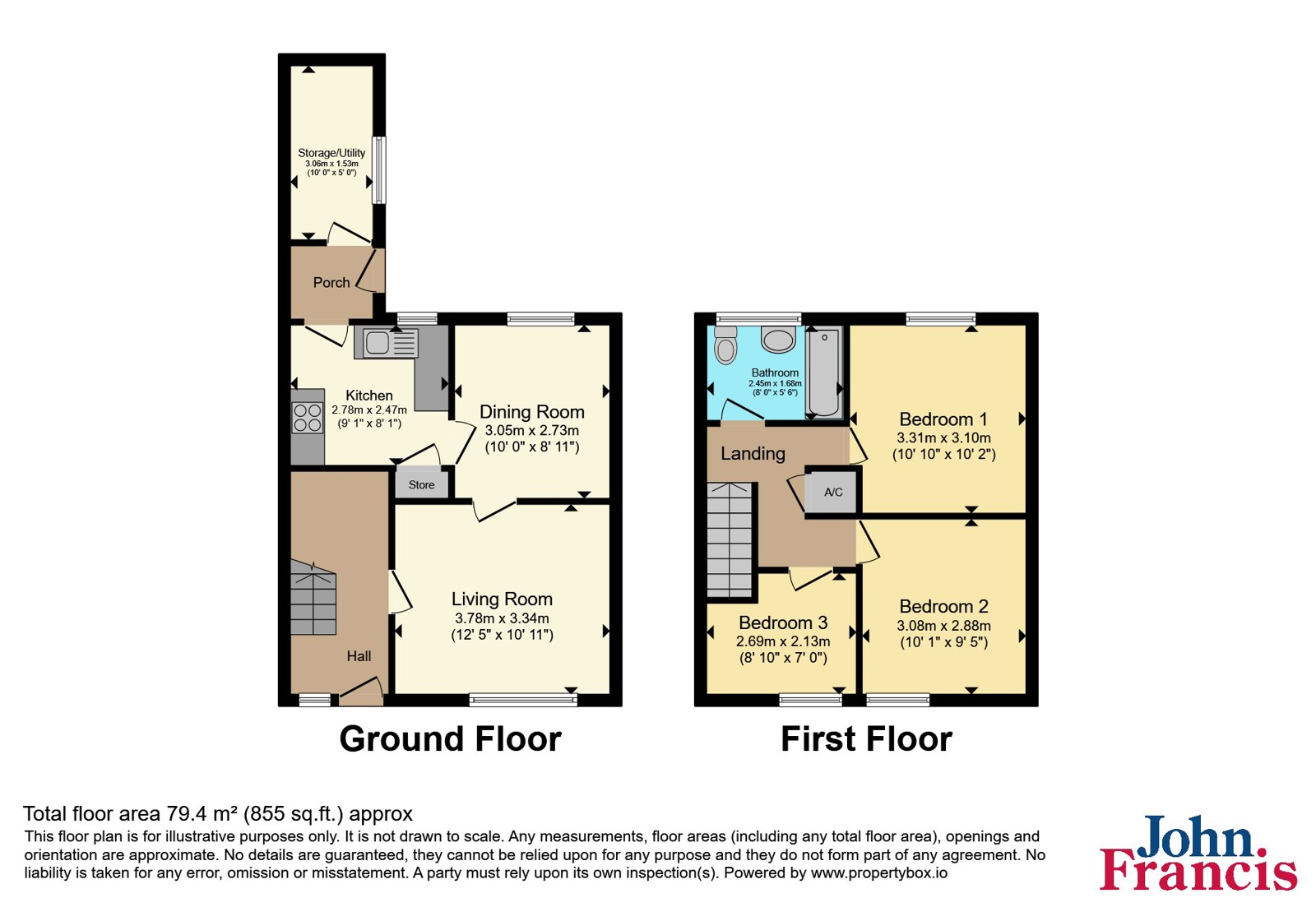 2, Bro Myrddin, Carmarthenshire floorplan