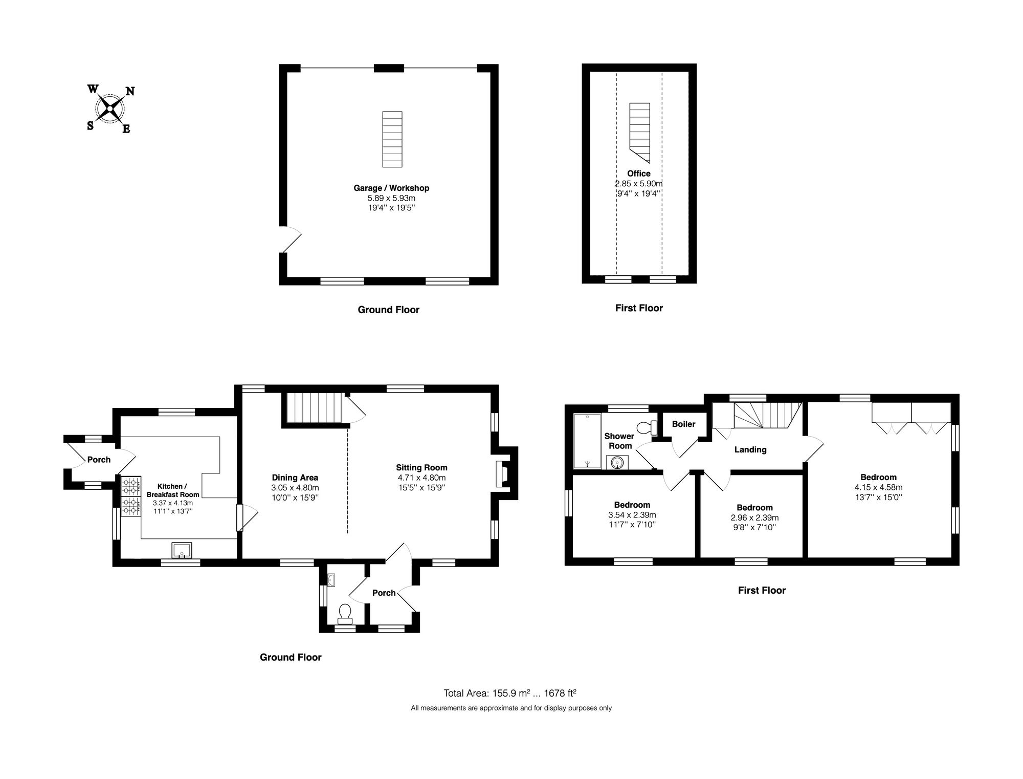 Holly Cottage Mill Lane, Pershore floorplan