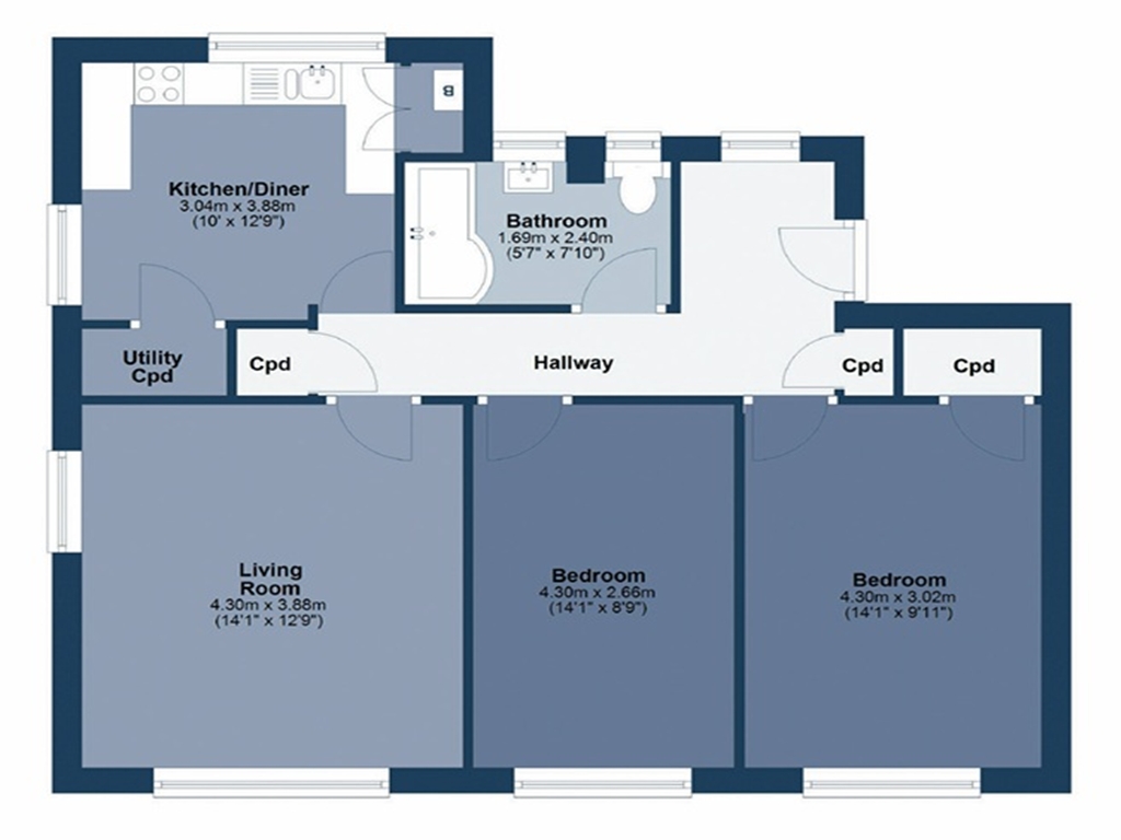 24, Coronilla Green, Great Yarmouth floorplan