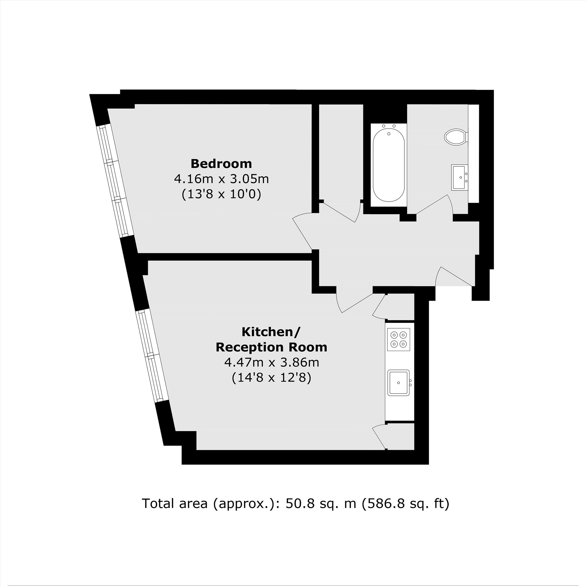 Flat 3 St Andrews House (Phase 2), 26-27, Victoria Road, Surbiton floorplan