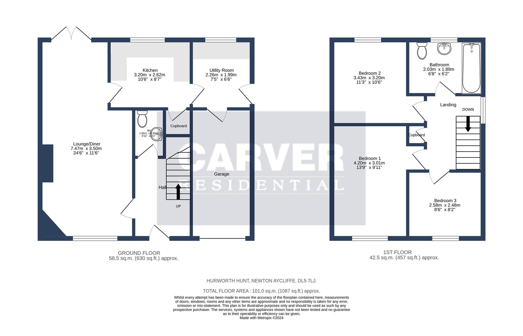 Hurworth Hunt, The Chase, Newton Aycliffe DL5, 3 bedroom detached house for sale 67082981