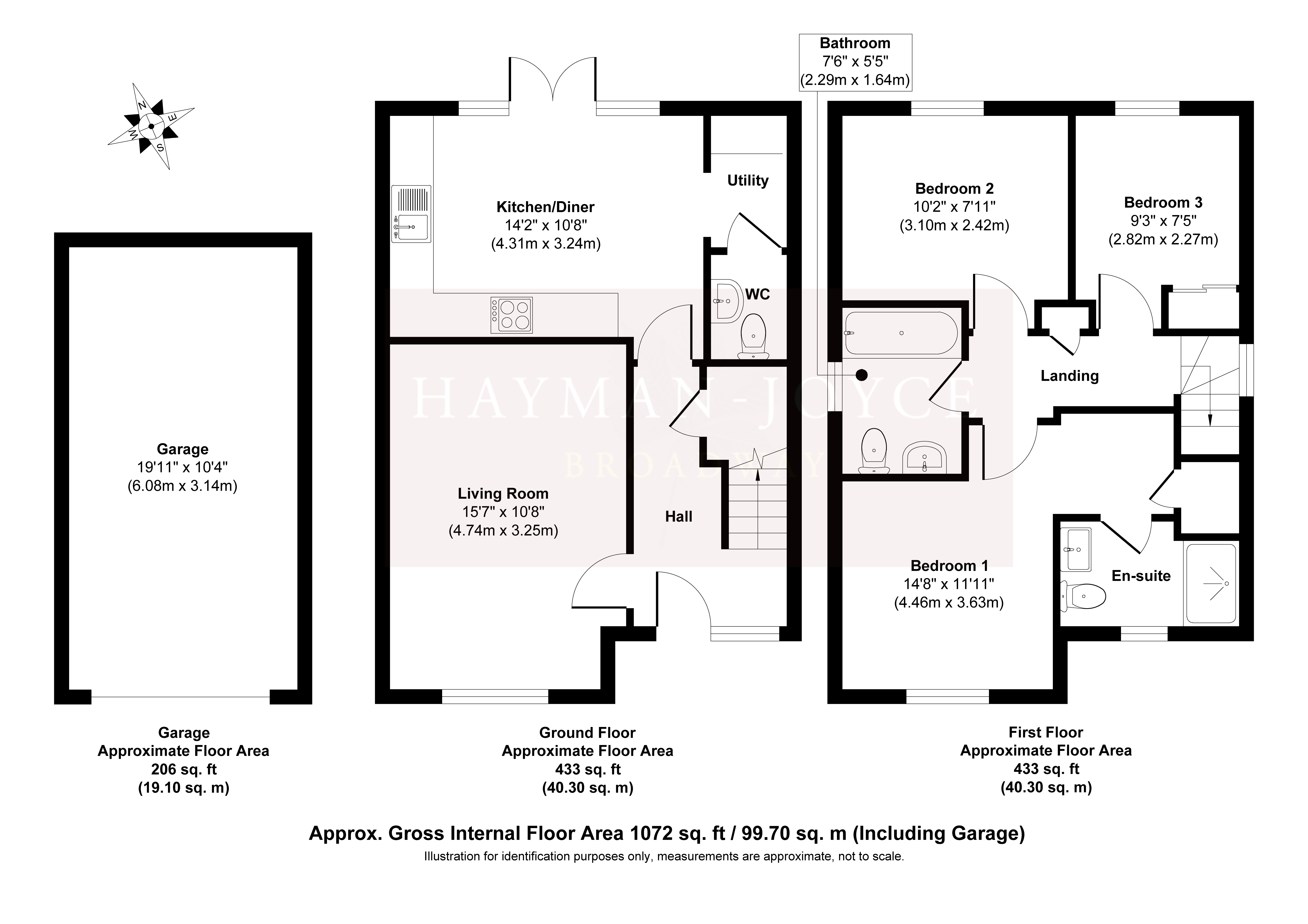 35, Wadham Way, Evesham floorplan