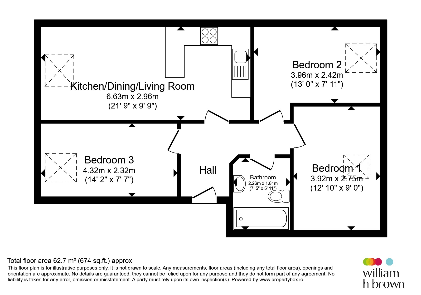 Flat 7, 272, Radford Road, Nottingham floorplan