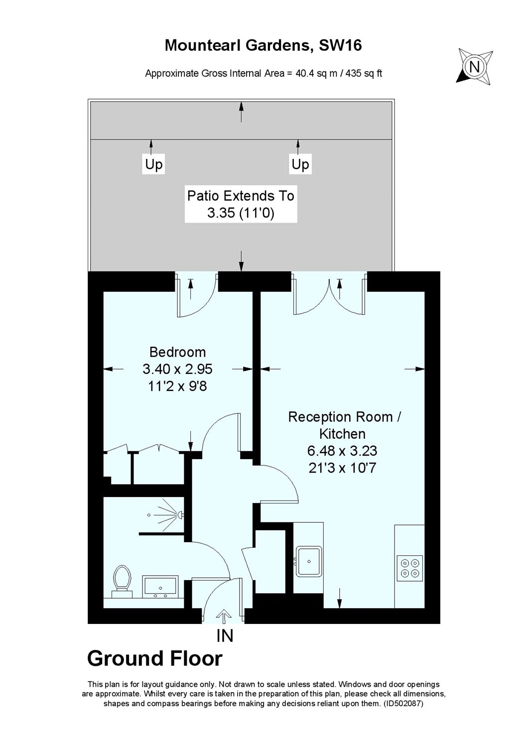 Flat 17, 22, Mountearl Gardens, London floorplan
