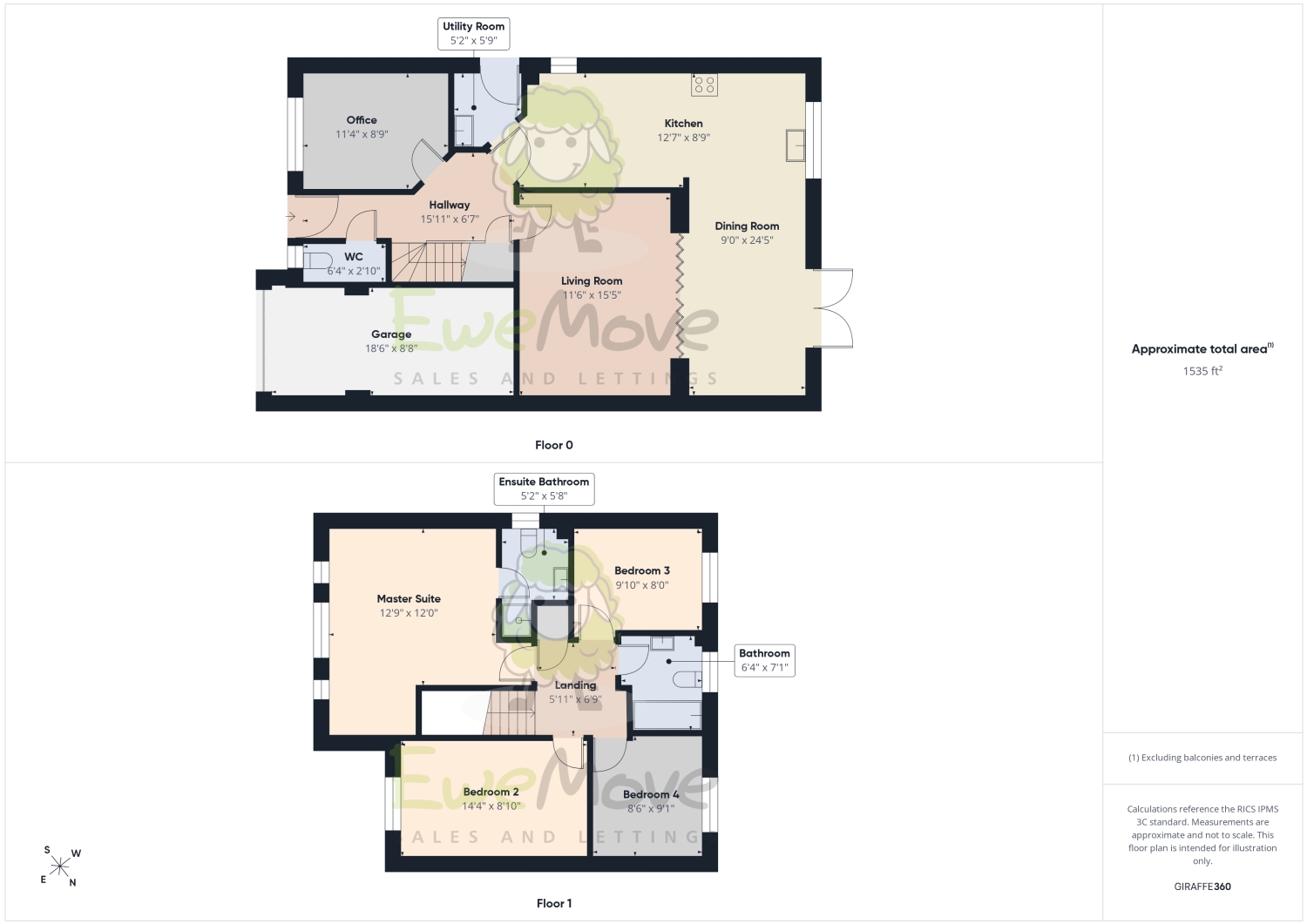 3, Sandringham Close, Northwich floorplan