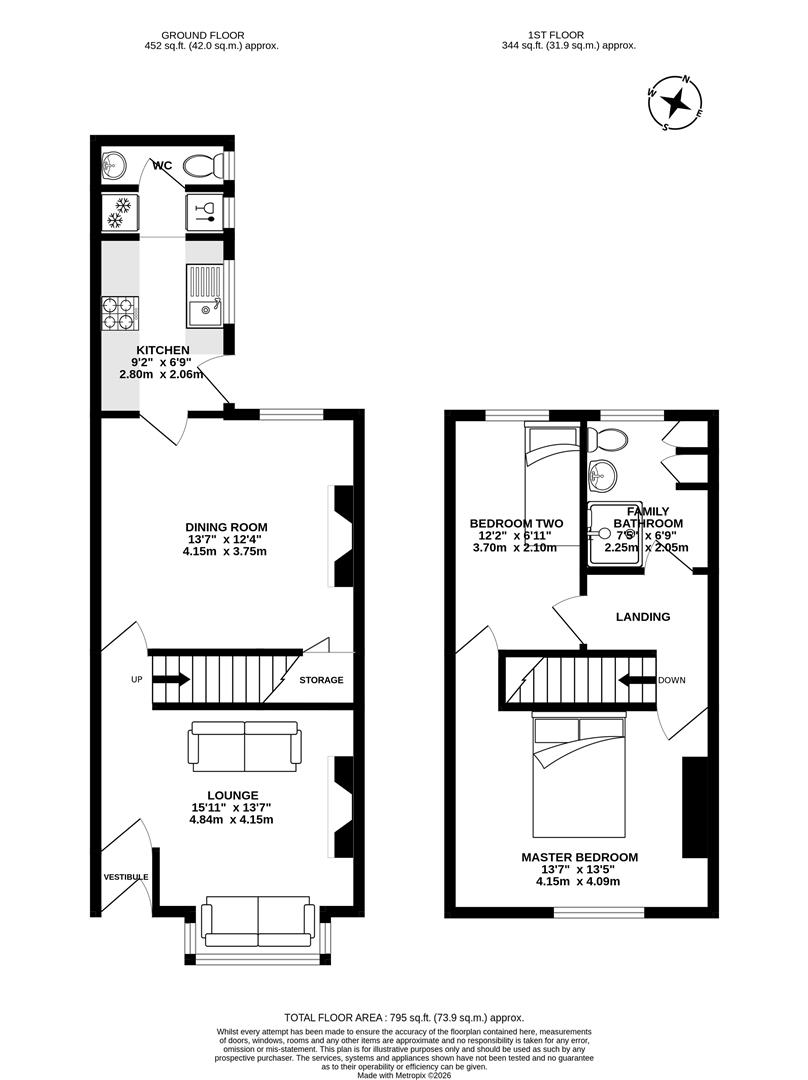 36, Walletts Road, Chorley floorplan