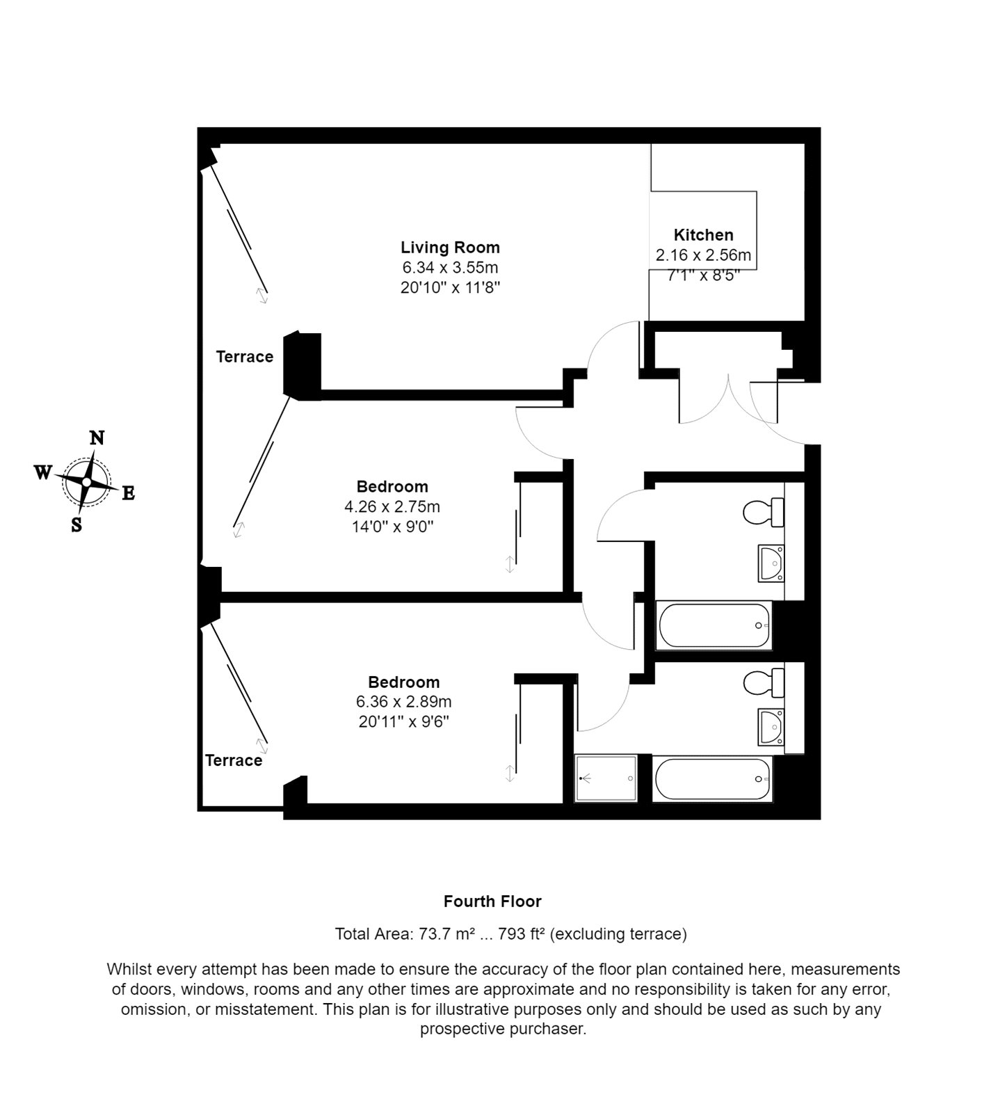 2 Bedrooms Flat for sale in Four Riverlight Quay, Nine Elms Lane, London SW11