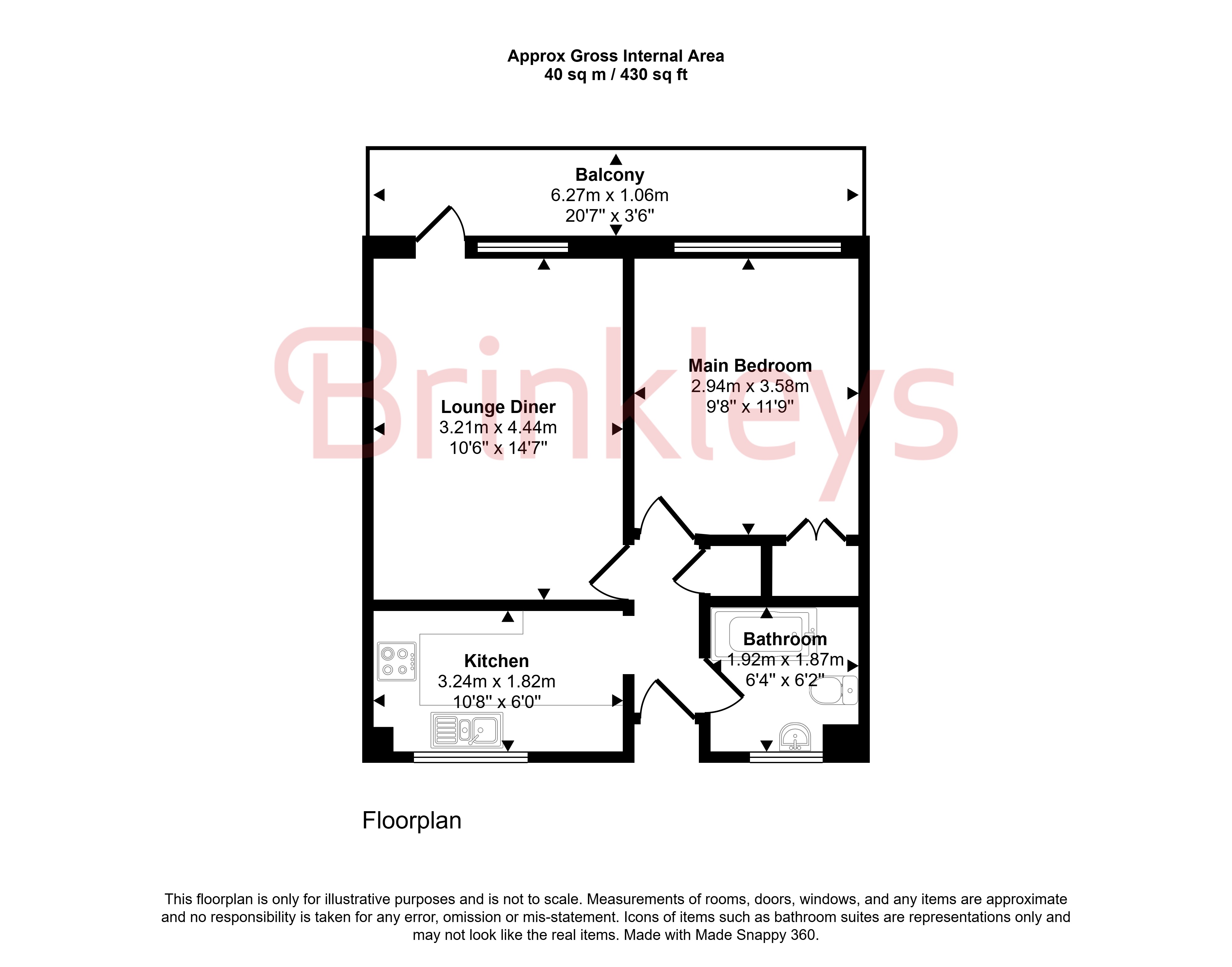 97, Ormonde Court, London floorplan