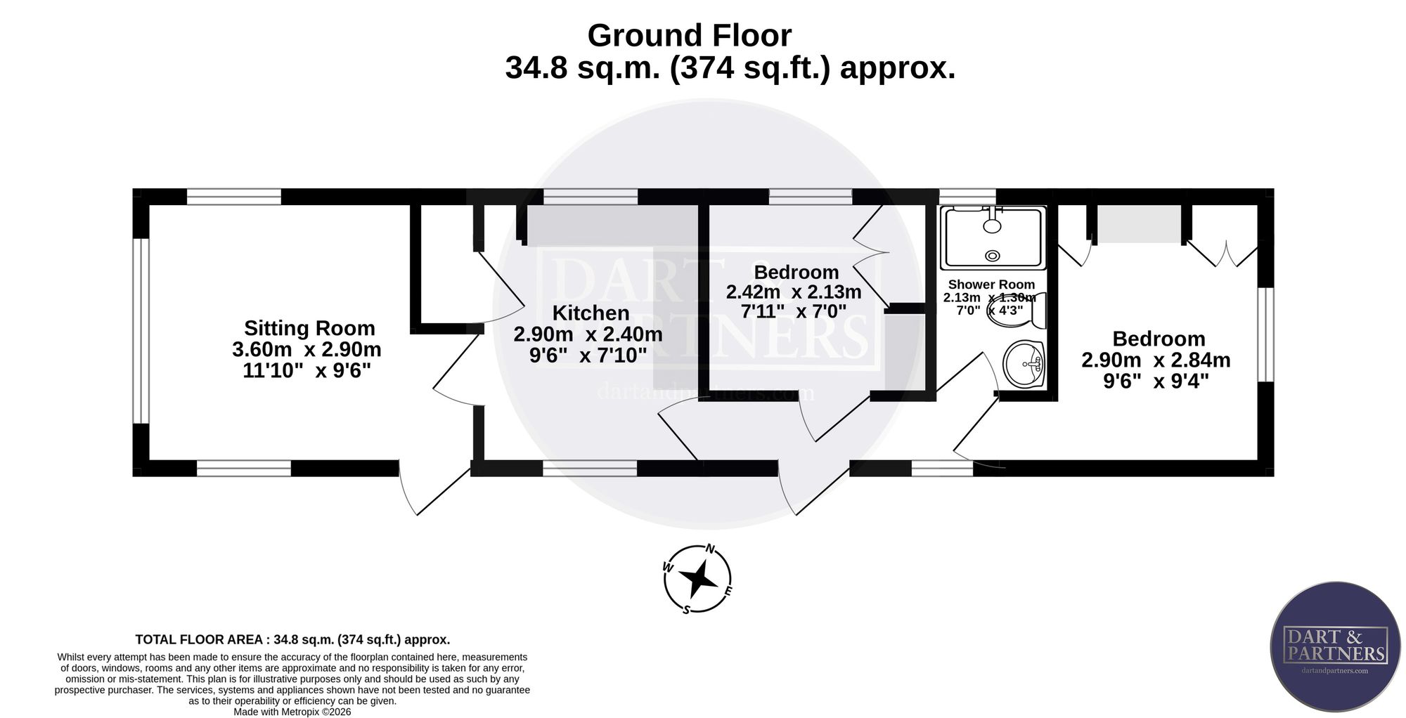 34 Meadow View Newton Road, Teignmouth floorplan