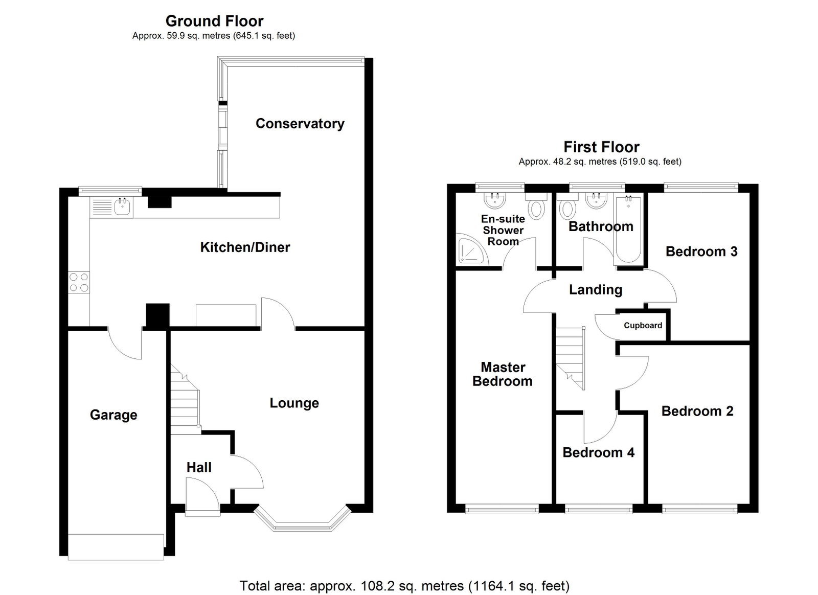 15, Underwood Grove, Cramlington floorplan