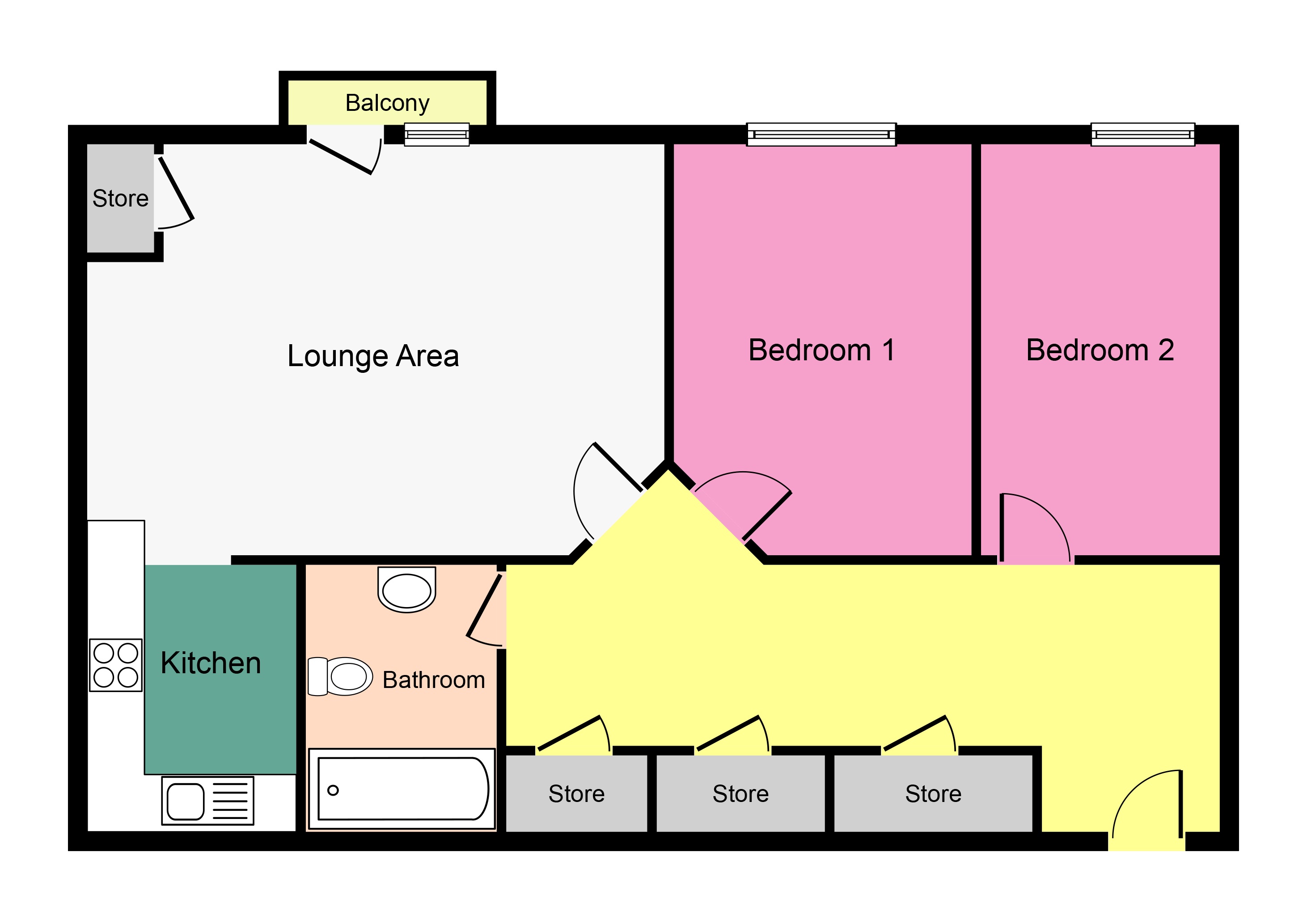 2 Bedrooms Flat for sale in Lochend Park View, Edinburgh EH7