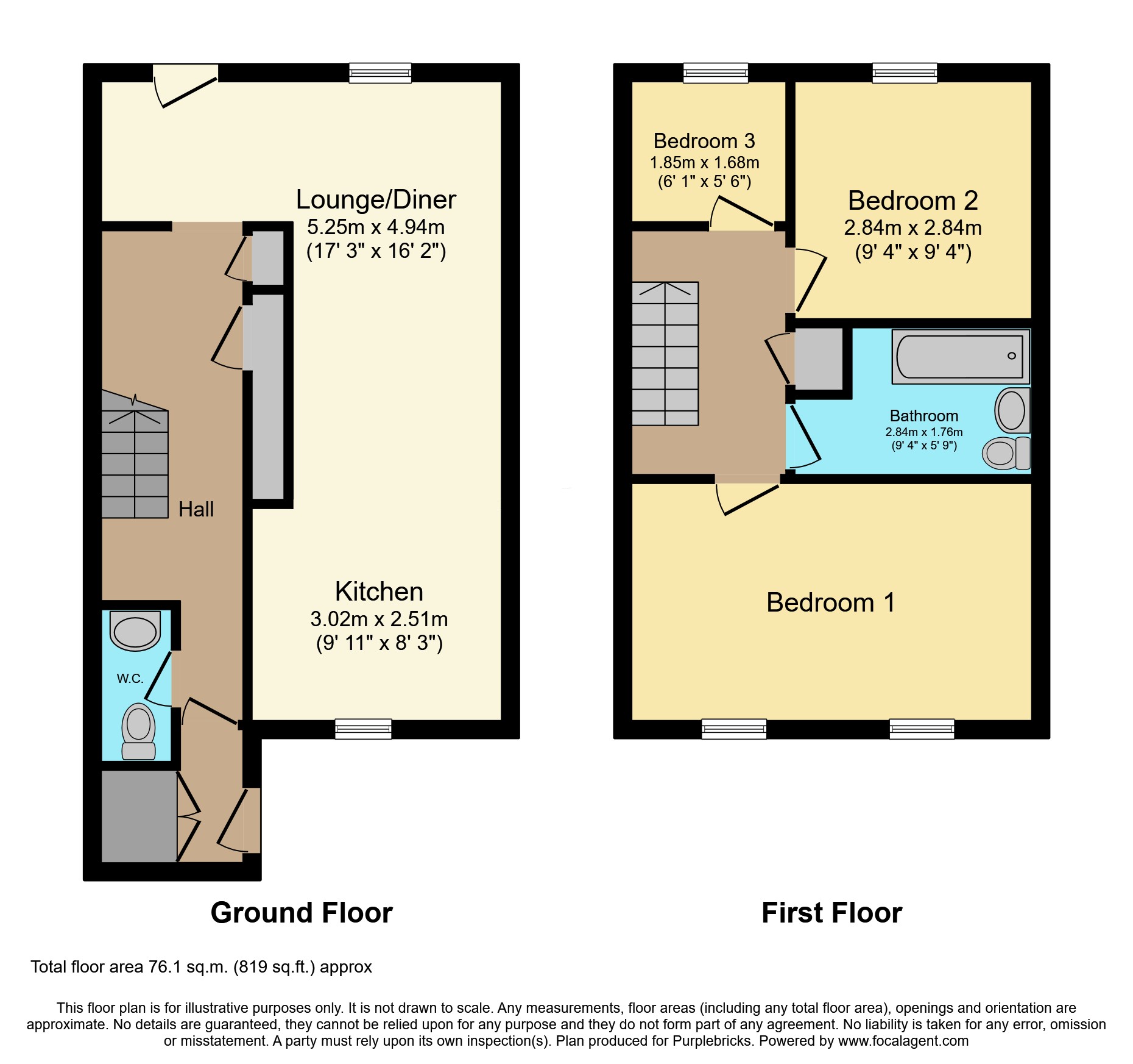 44, Viola Close, South Ockendon floorplan