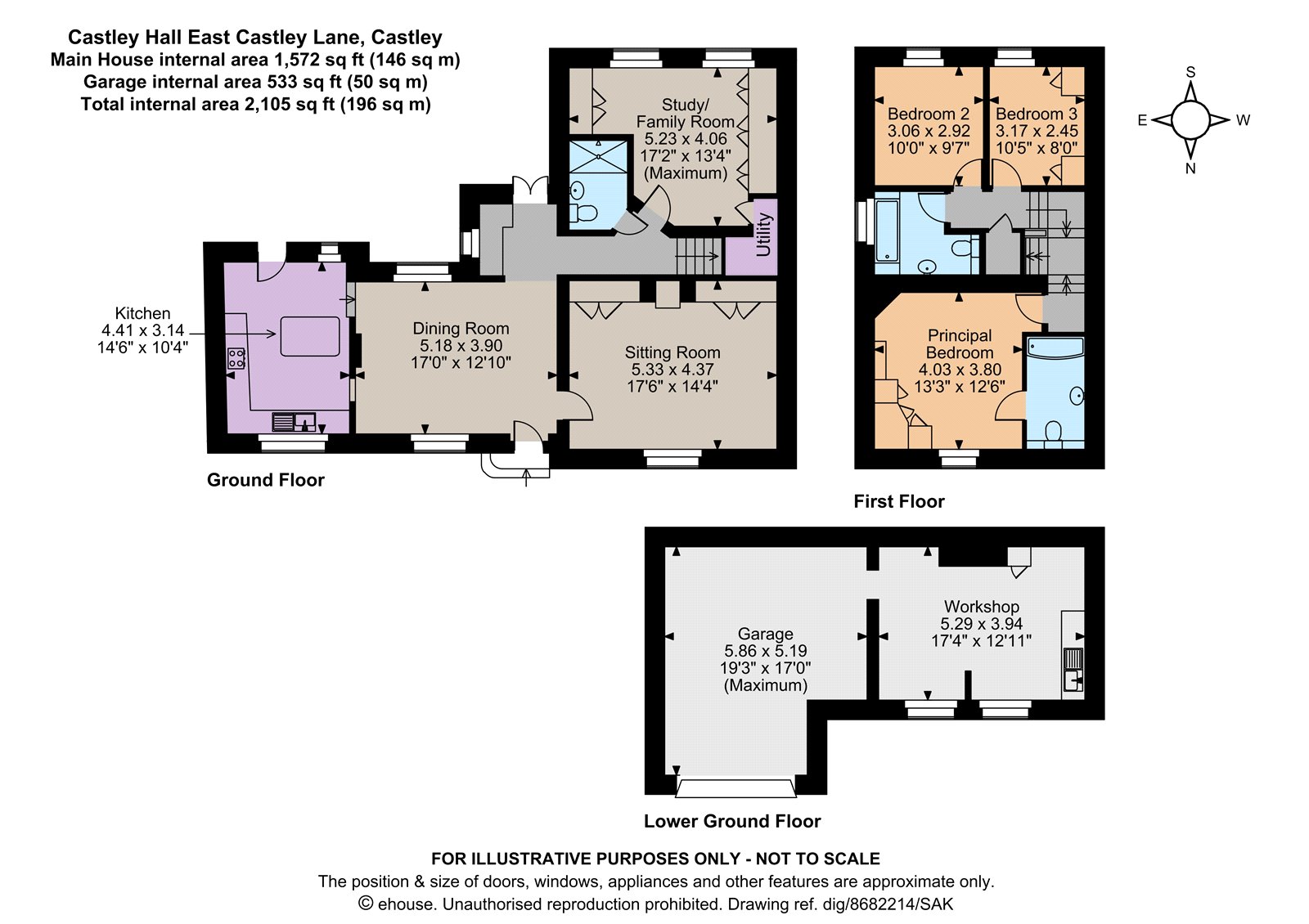 Castley Hall East,, Castley Lane, Otley floorplan