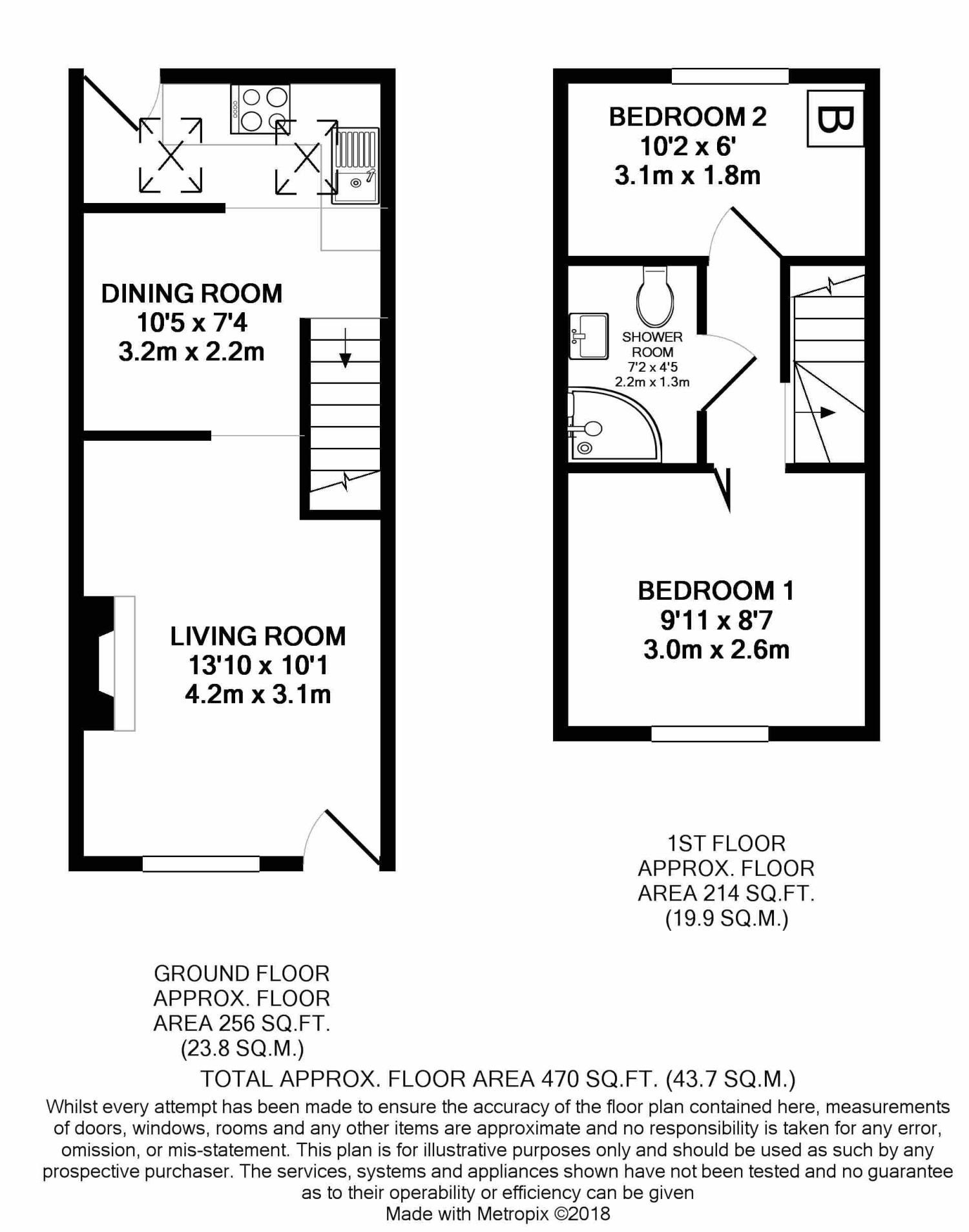 2 Bedrooms Terraced house to rent in Ffrwdgrech Road, Llanfaes, Brecon LD3