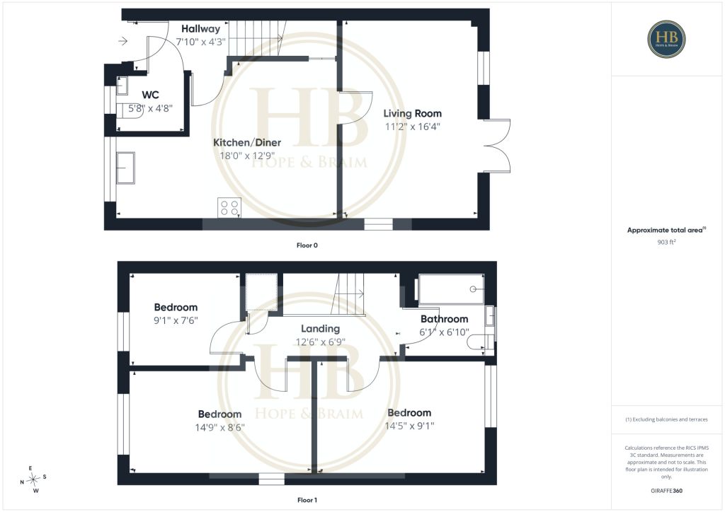 8, Rohilla Close, Whitby floorplan