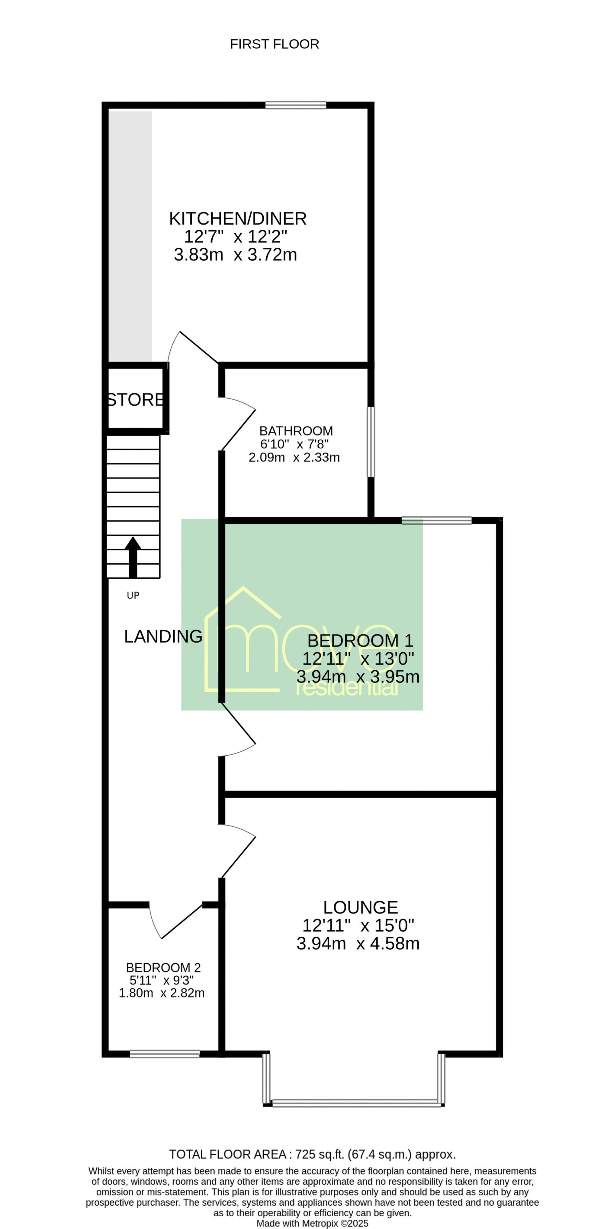 53 Bidston Avenue, Birkenhead floorplan