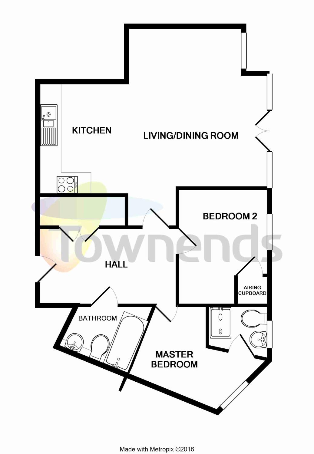 2 Bedrooms Flat to rent in Merrill House, Kenley Place, Farnborough GU14