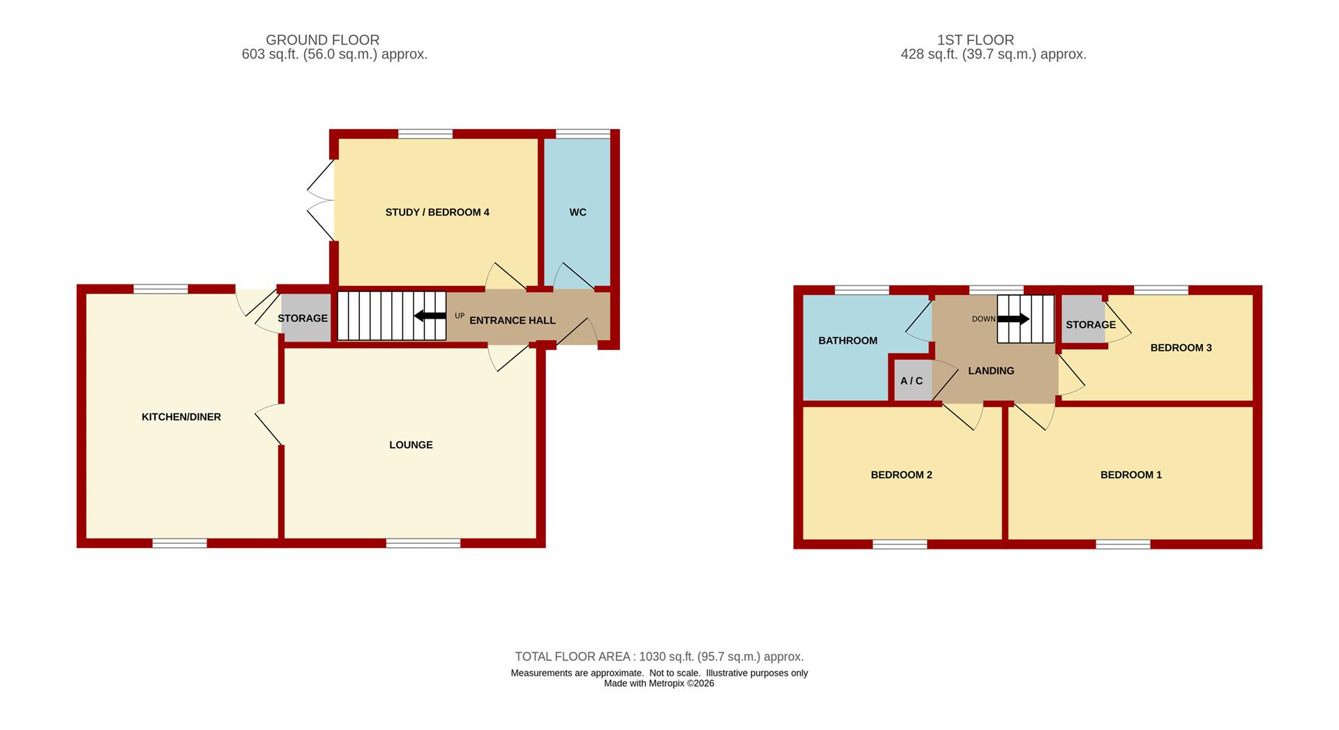 4, The Bramleys, Longhope floorplan