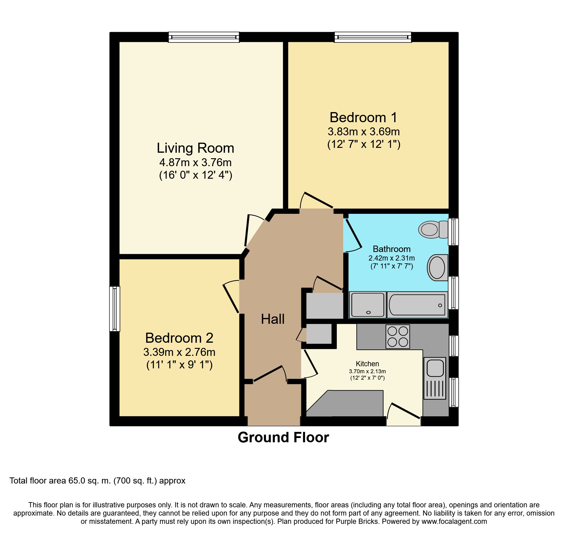 2 Bedrooms Flat for sale in Great North Road, London N2