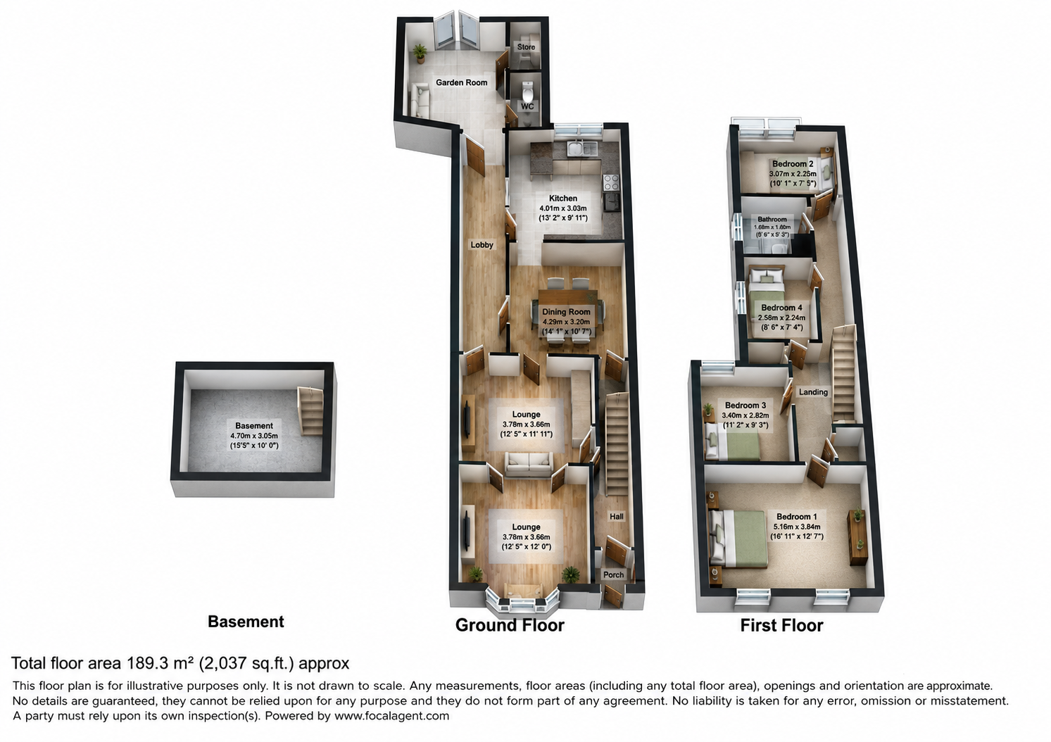 36, Oundle Road, Peterborough floorplan