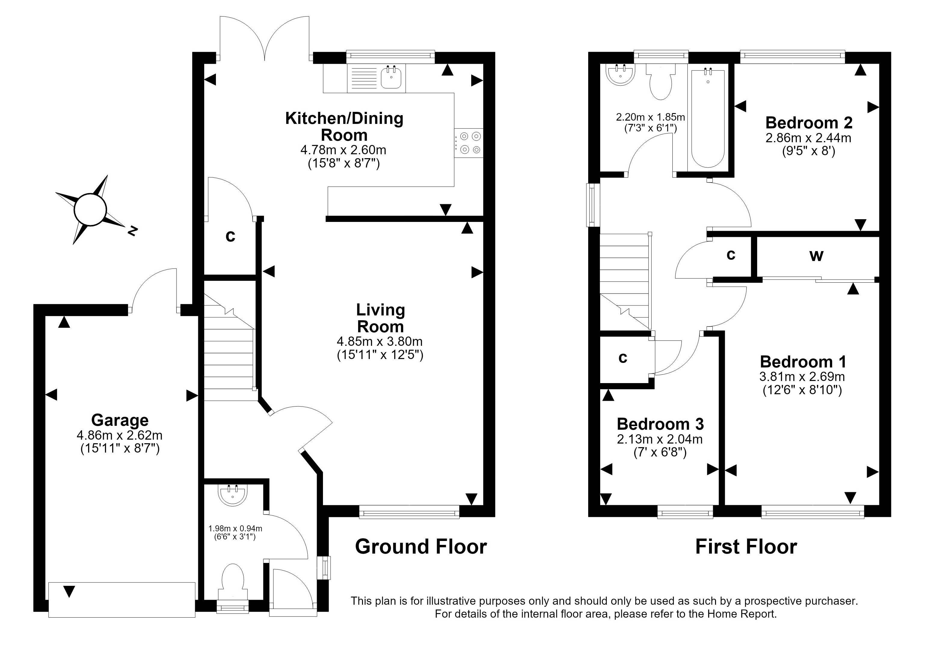 68, Primrose Place, Livingston floorplan