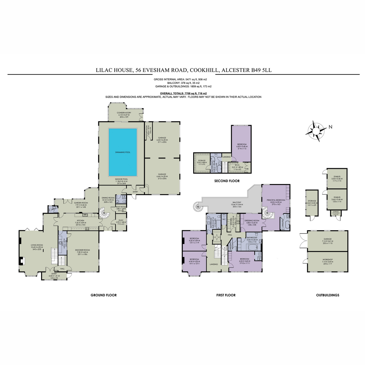 Flat Lilac House, 56, Evesham Road, Alcester floorplan