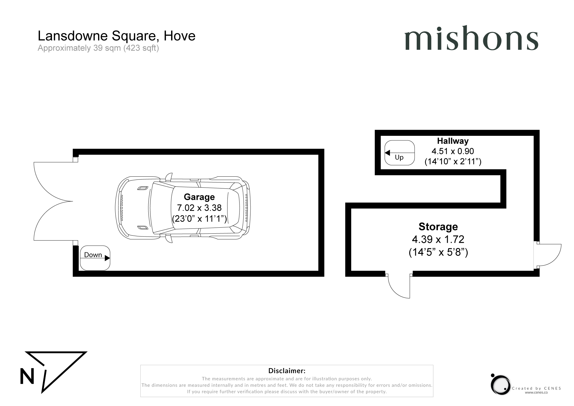Garage, 21, Lansdowne Square, East Sussex floorplan