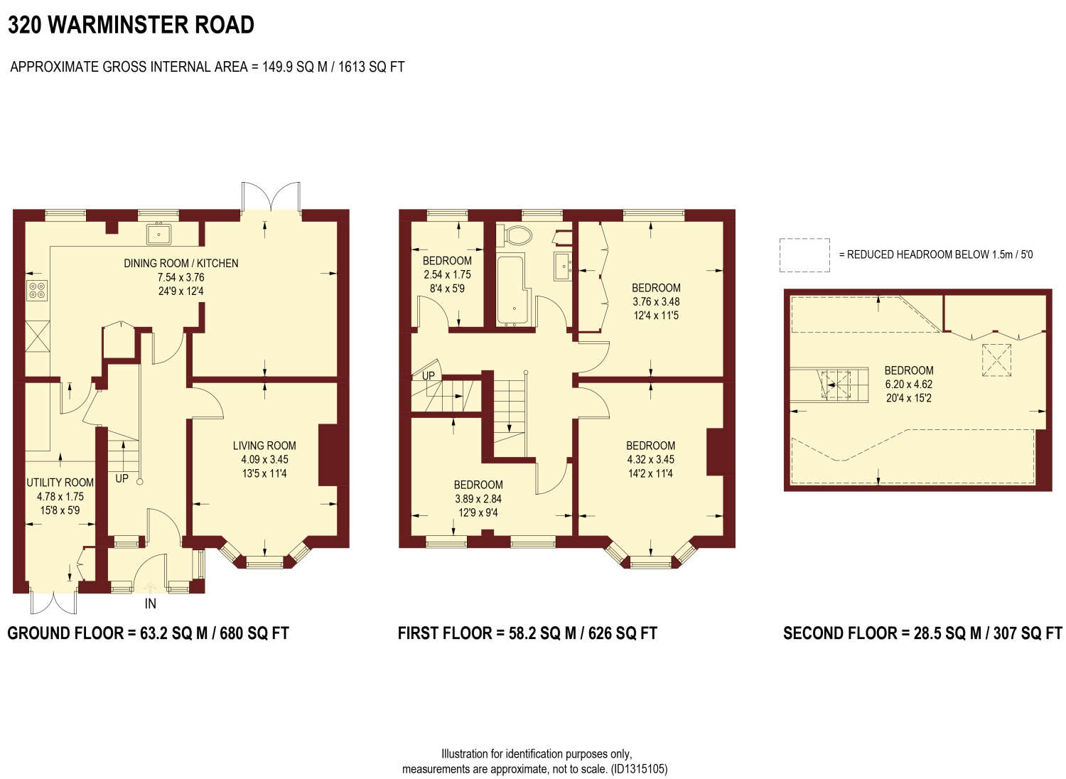 320, Warminster Road, Sheffield floorplan