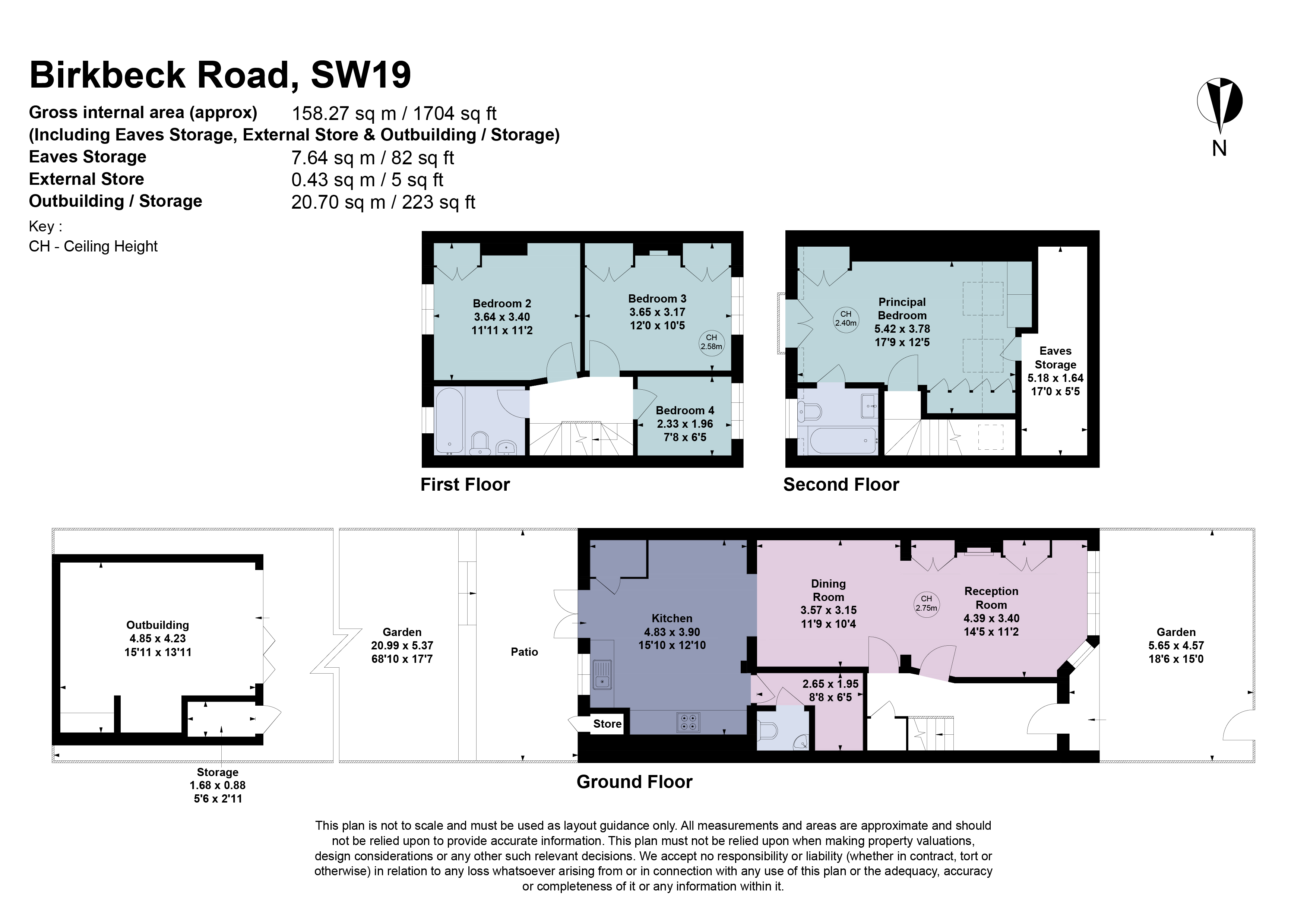 37, Birkbeck Road, London floorplan