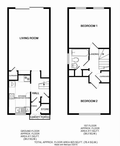 2 Bedrooms Terraced house for sale in Howard Drive, Letchworth Garden City SG6