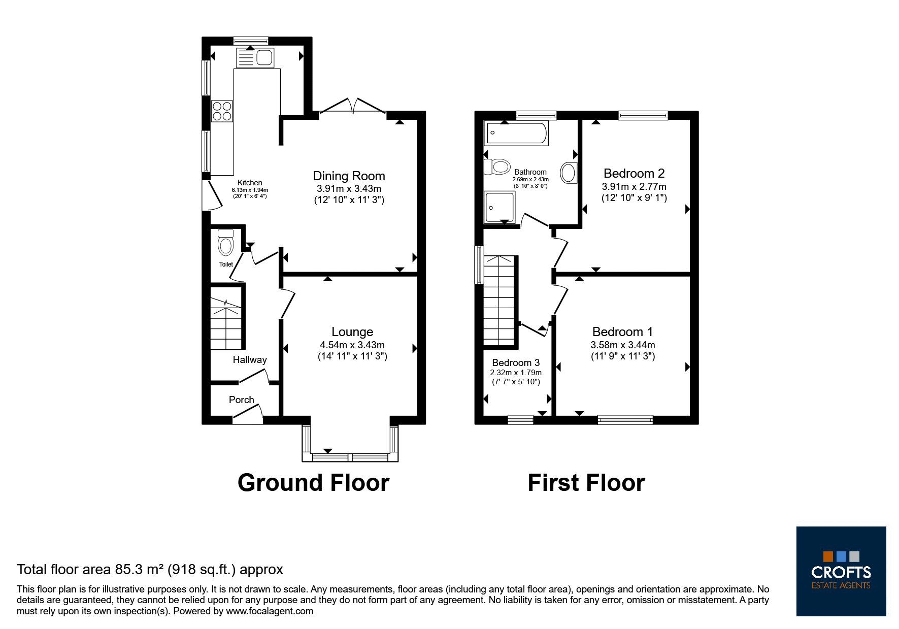 71, Dugard Road, Cleethorpes floorplan