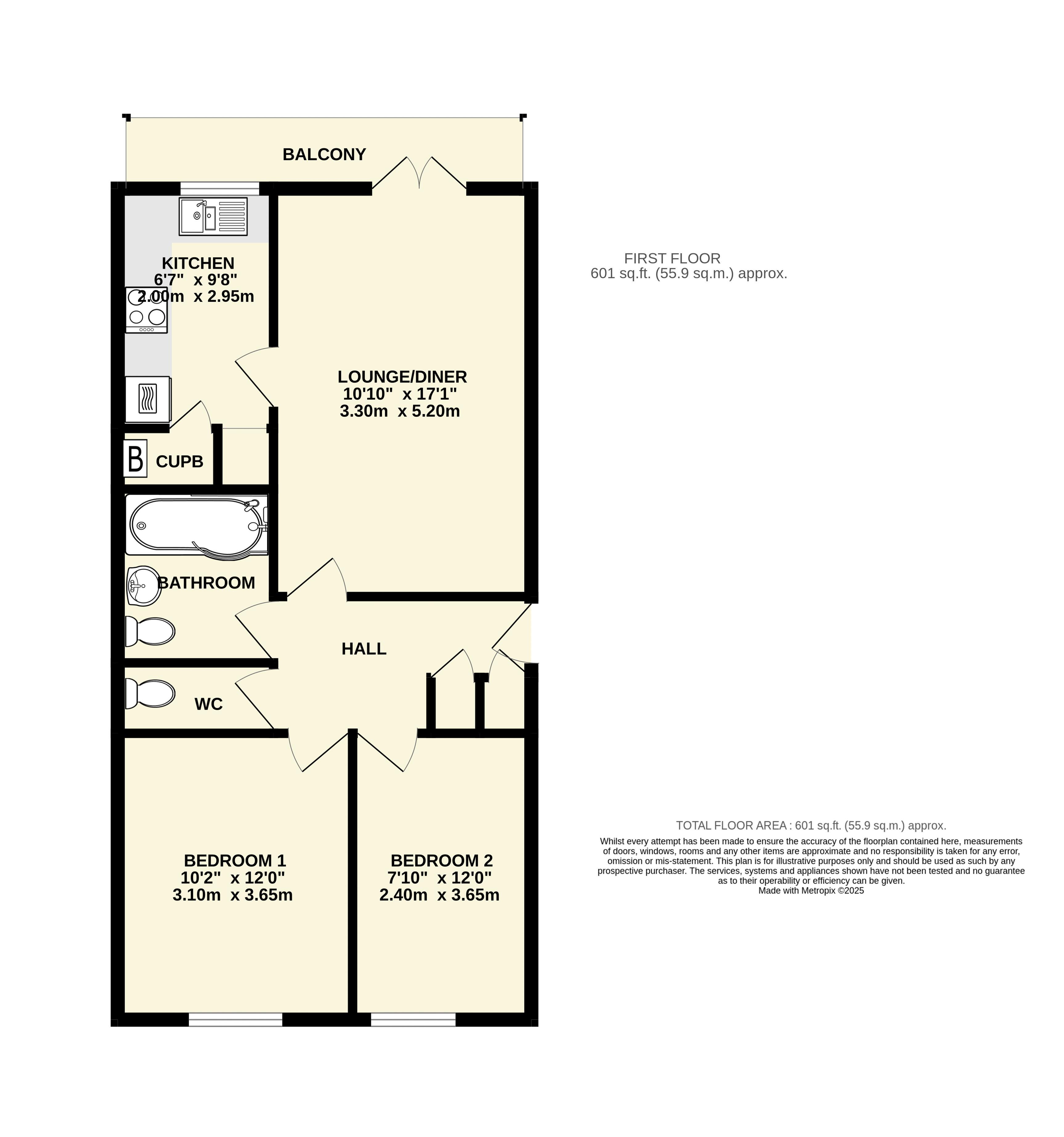 30, Western Court, Sidmouth floorplan