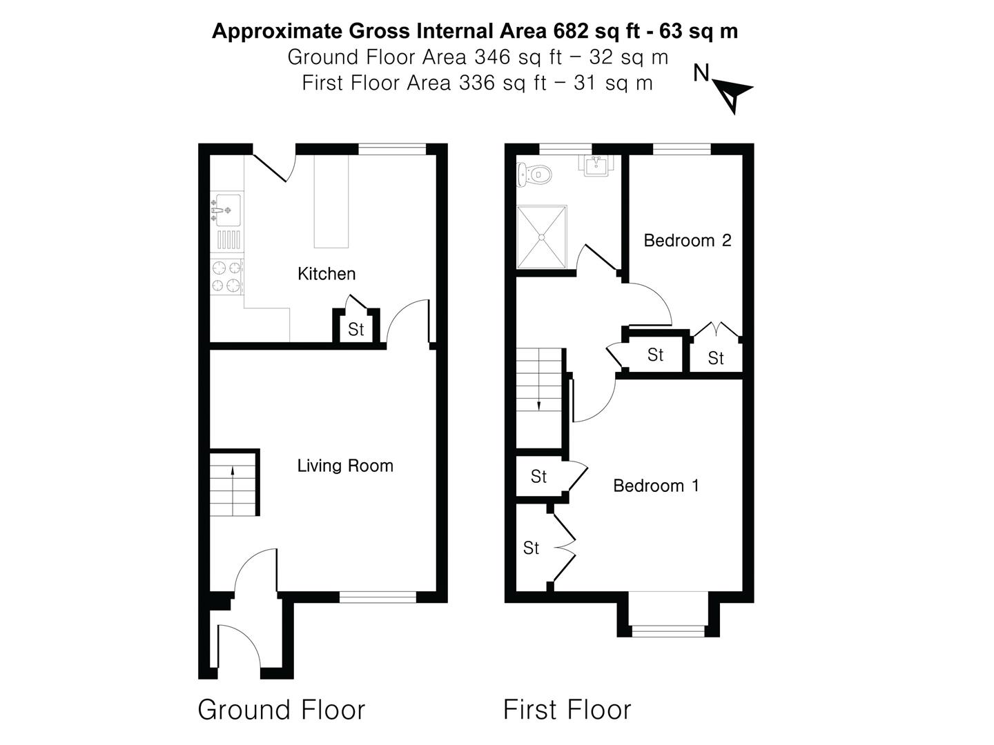 90, Ashdale, Bishop's Stortford floorplan