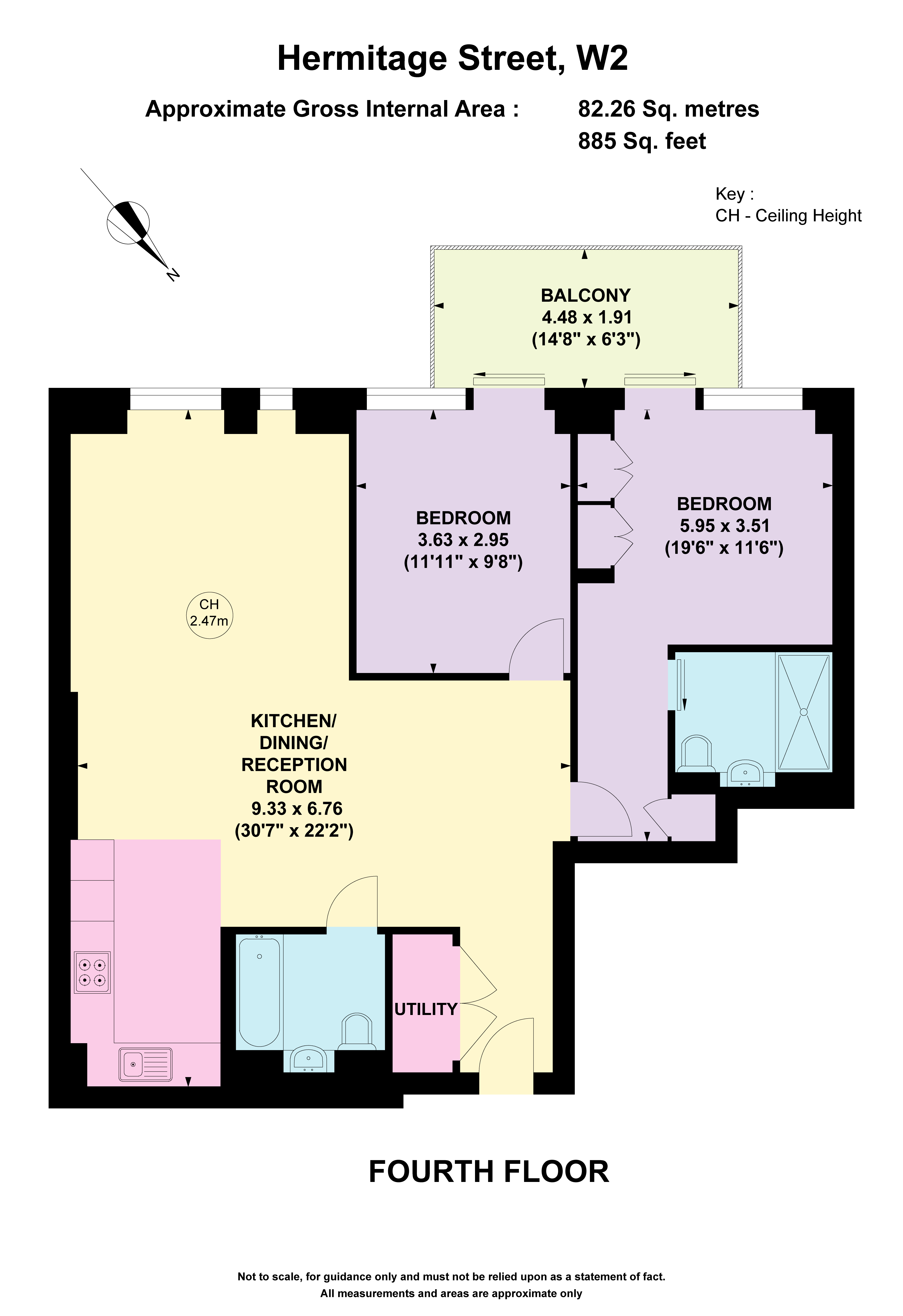 Hermitage Street, London floorplan