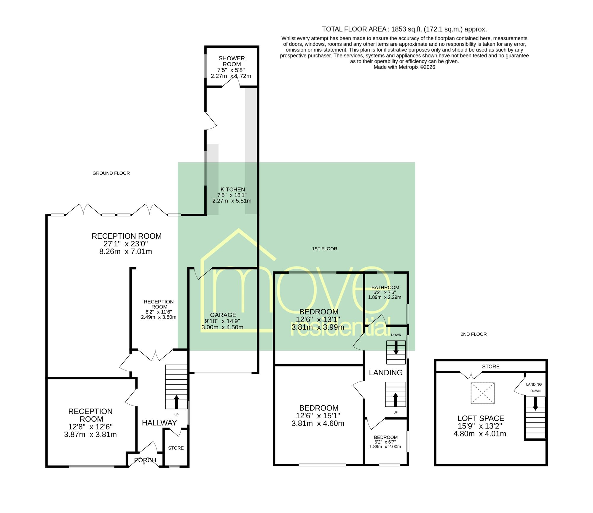 14 Tilstock Crescent, Prenton floorplan