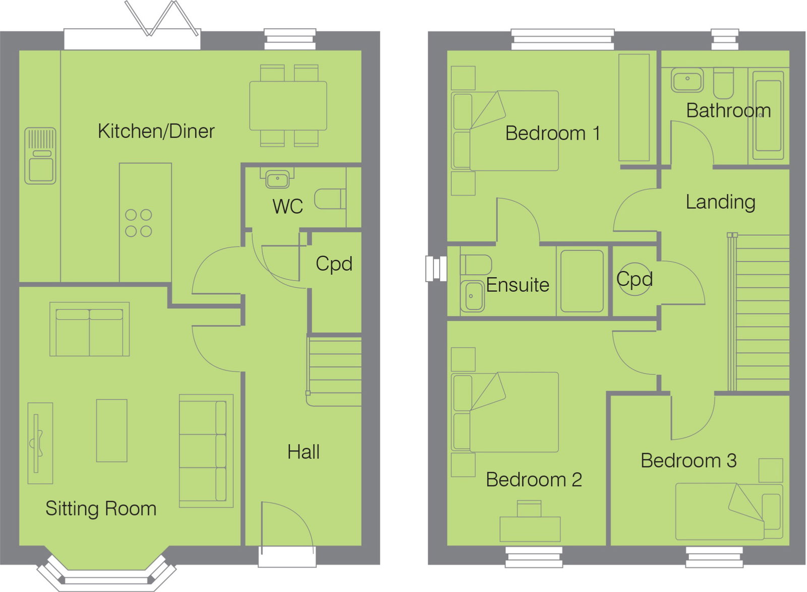 PLOT 183, SOANE DRIVE, Stotfold floorplan