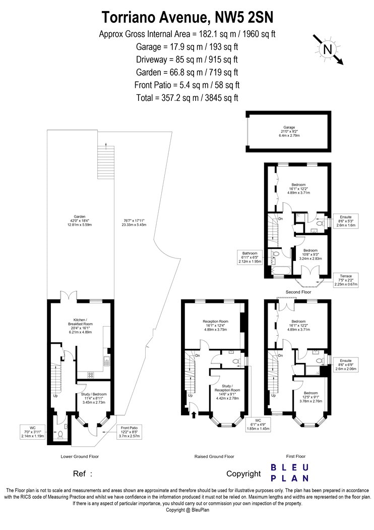 1, Torriano Avenue, London floorplan