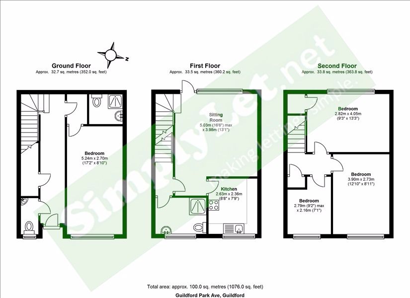 4 Bedrooms Semi-detached house to rent in Guildford Park Avenue, Guildford, Surrey GU2