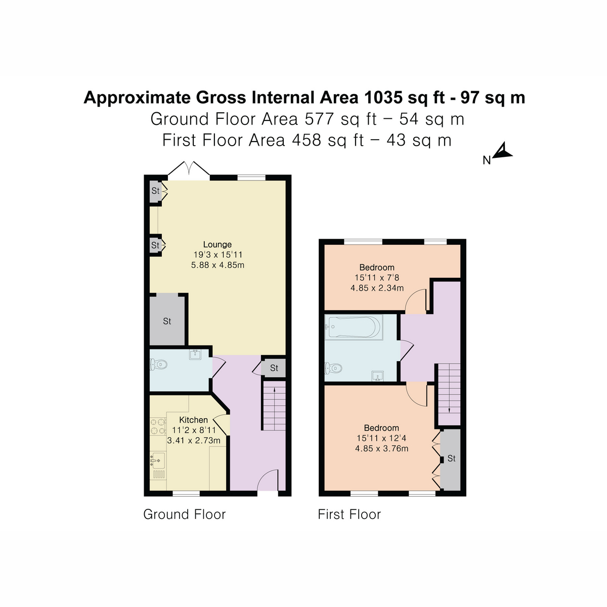 5, Stilwell Close, Orpington floorplan