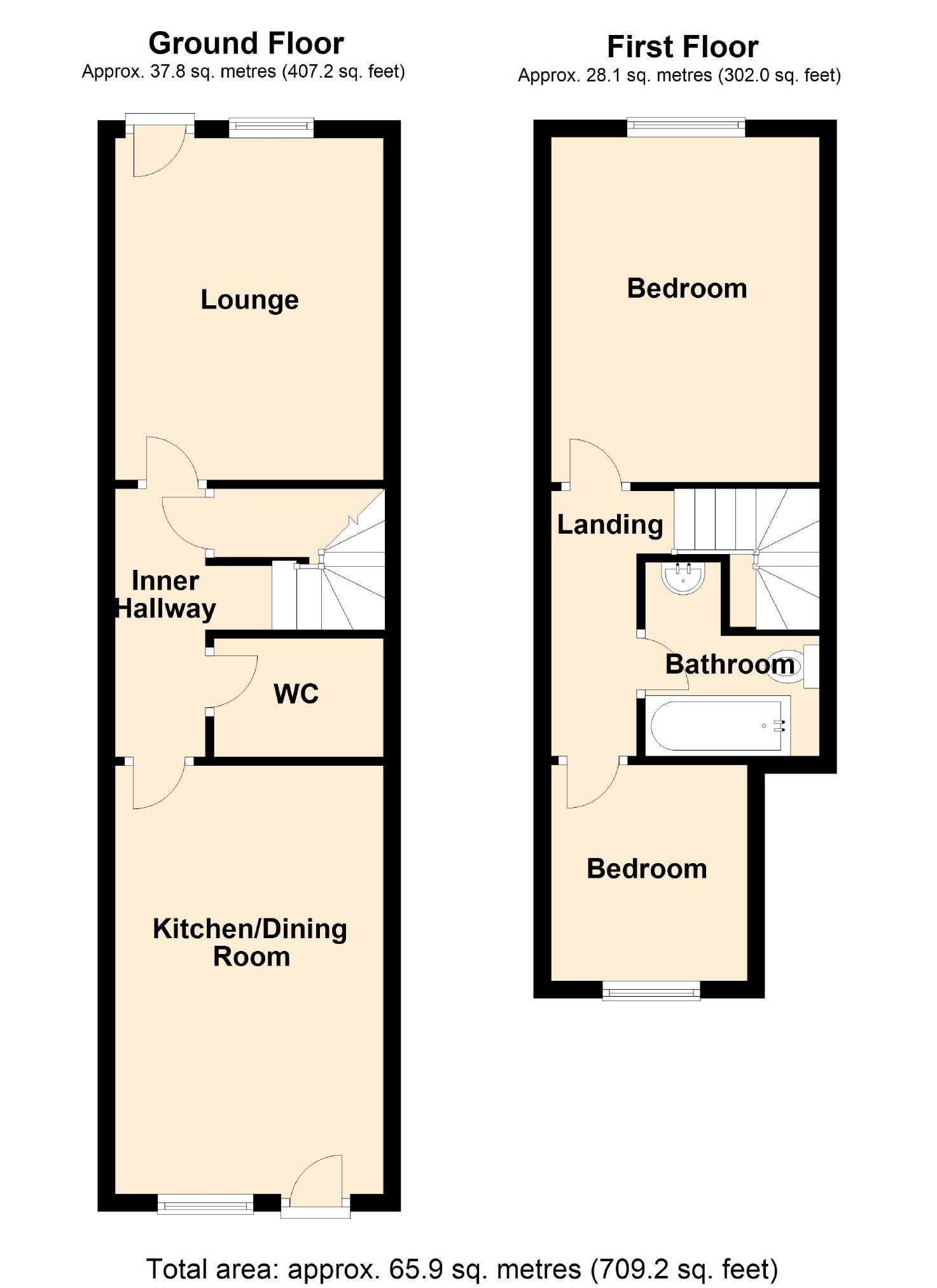 Compstall Road, Marple Bridge, Stockport SK6, 2 bedroom terraced house