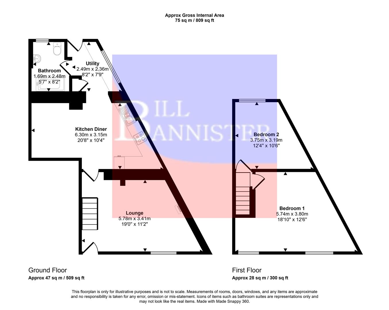 1, Blowinghouse Hill, Redruth floorplan
