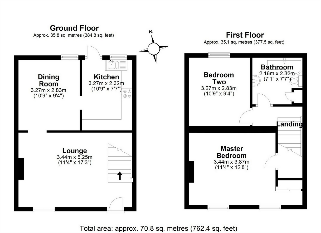 2 Bedrooms Terraced house for sale in The Green, Datchet, Berkshire SL3