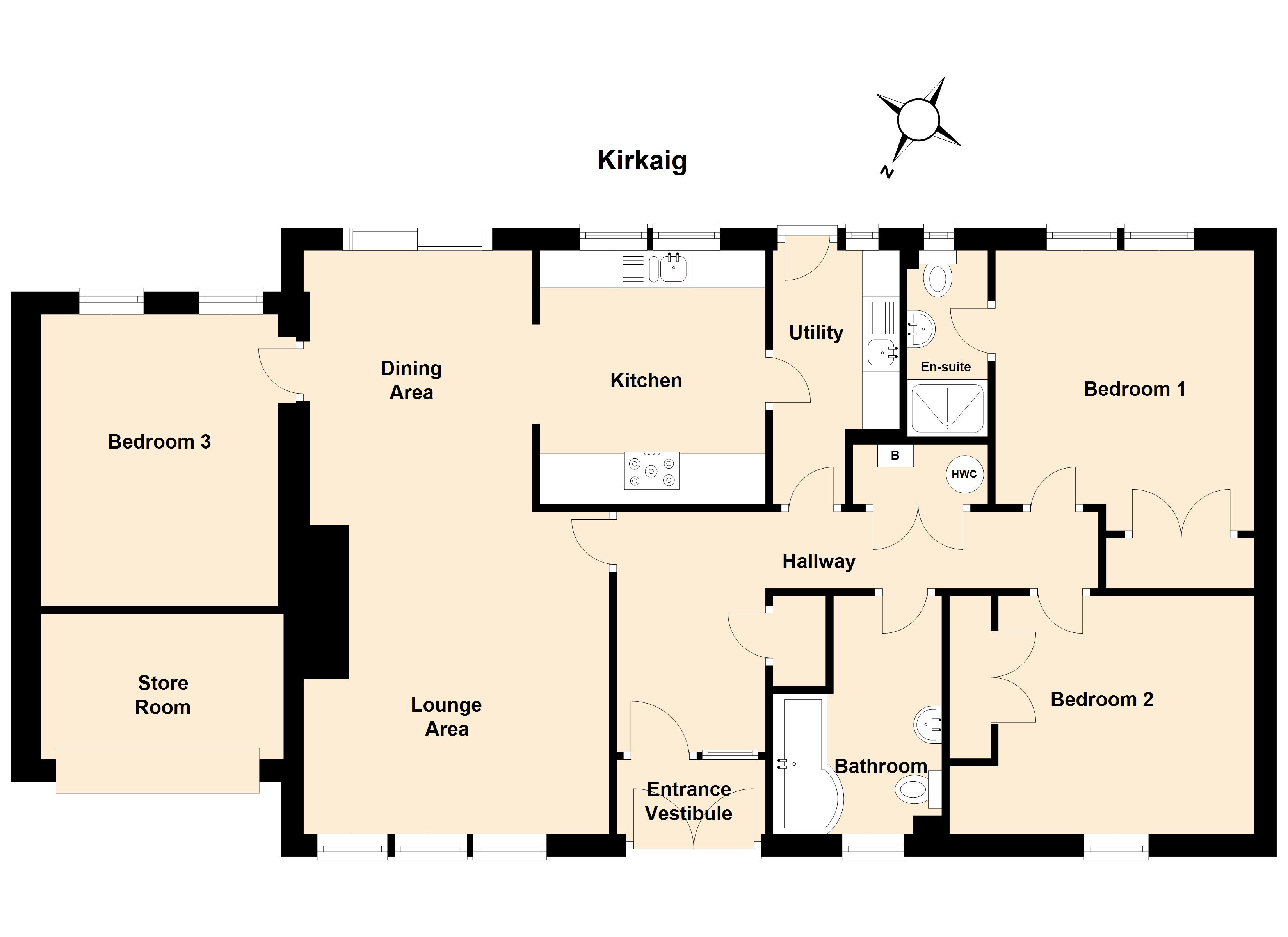 3 Bedrooms Bungalow for sale in Kirkaig, 11 Millhill Crescent, Lamlash KA27