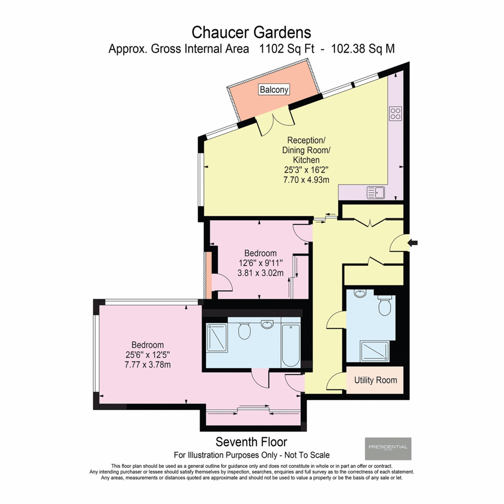 Apt 703, Kingwood House, London floorplan