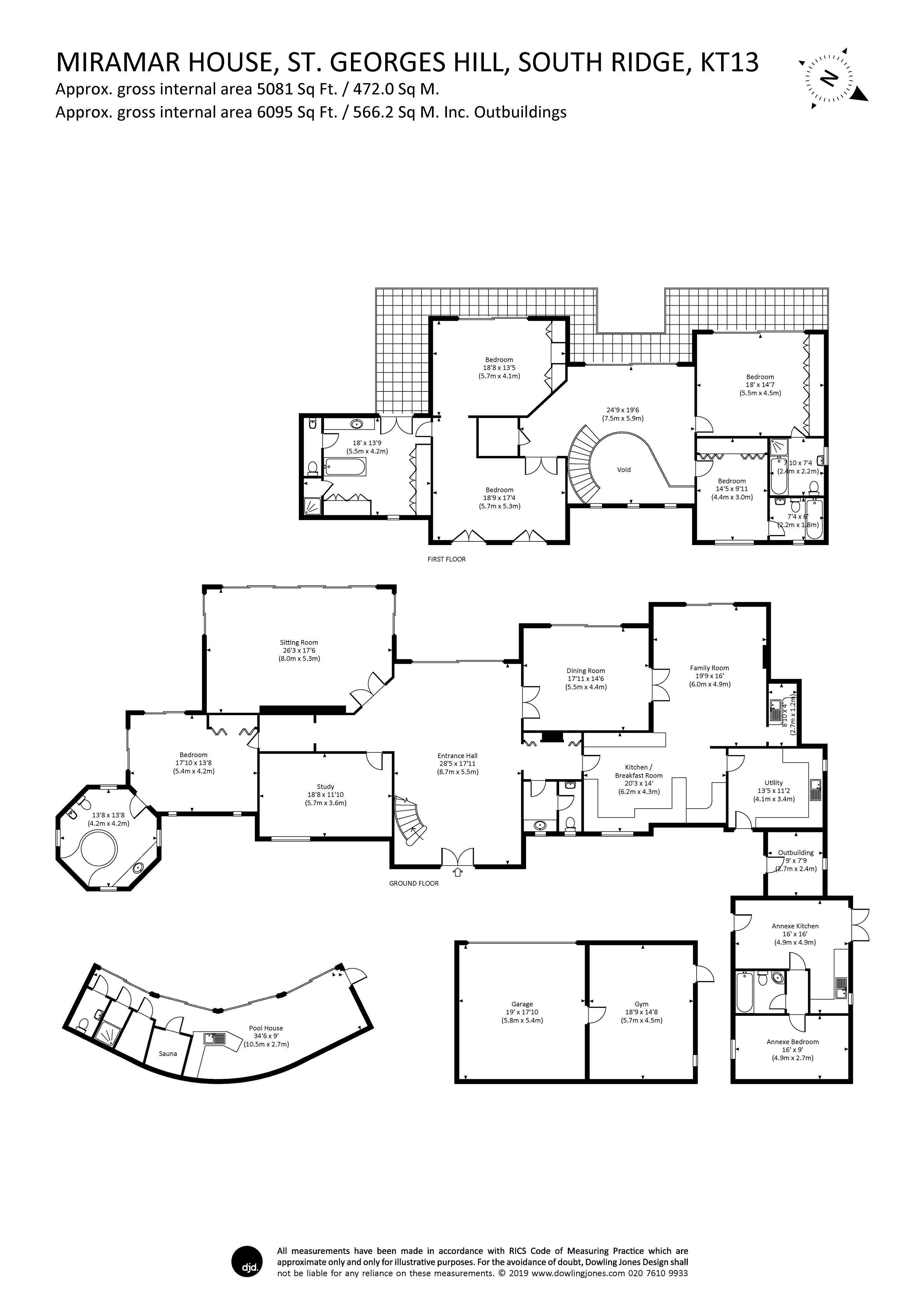 5 Bedrooms  to rent in South Ridge, Weybridge KT13