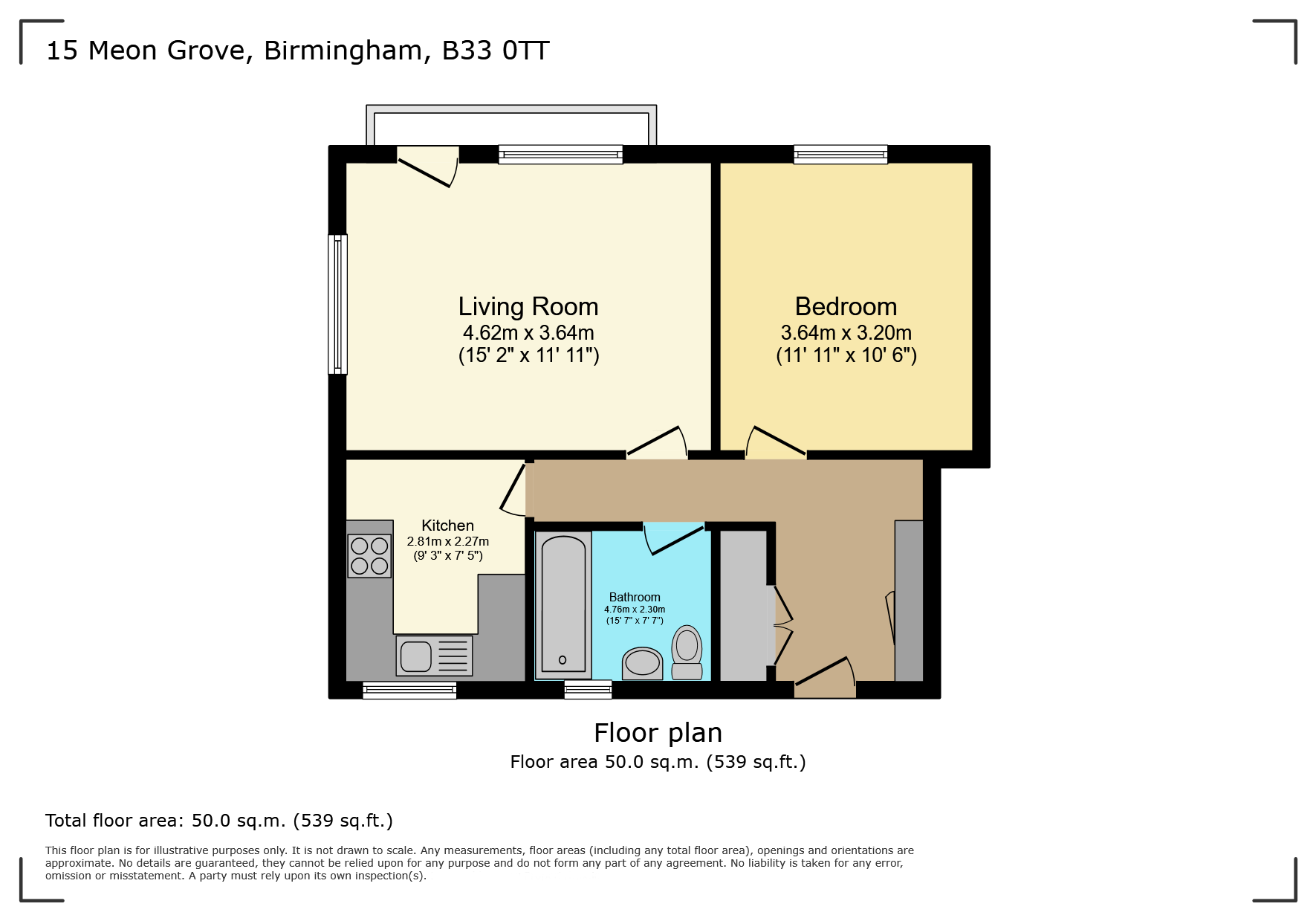 15, Meon Grove, Birmingham floorplan