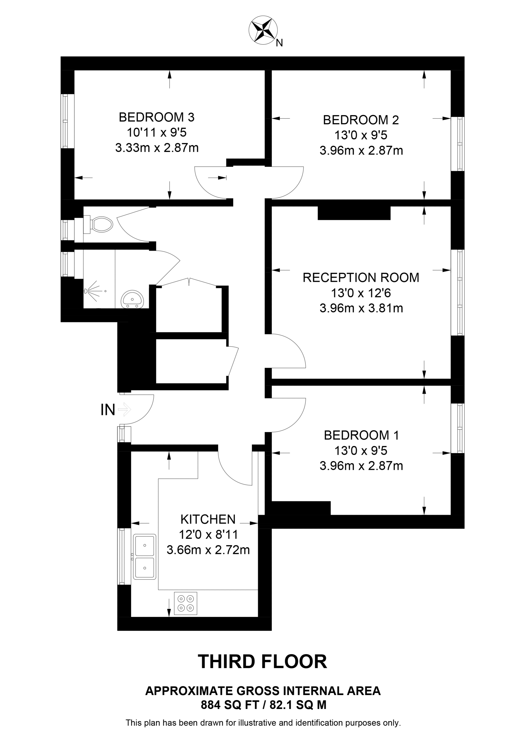 Dalmeny Avenue, Camden floorplan